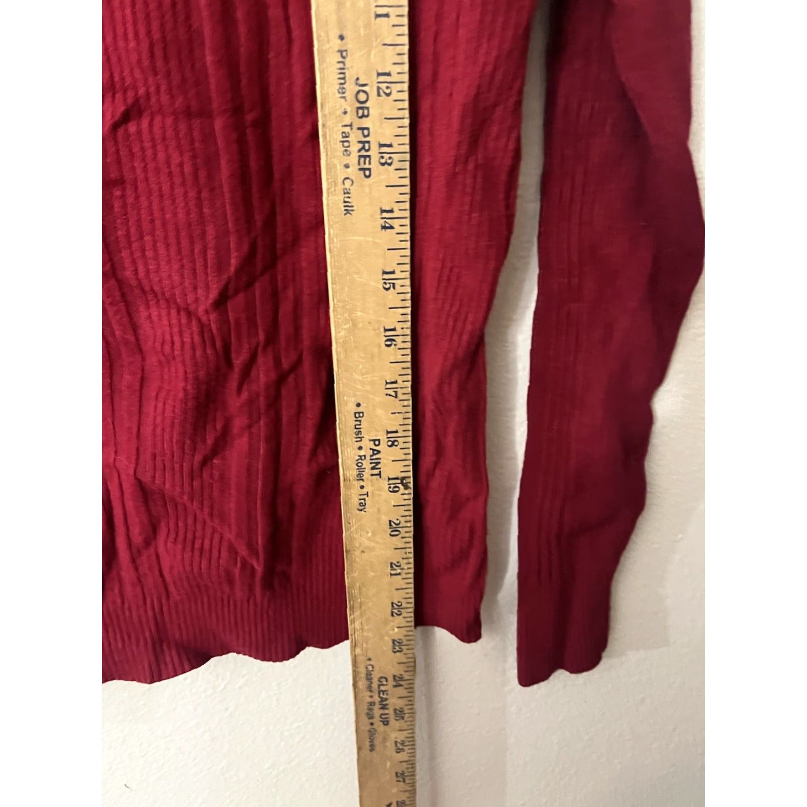 Apt. 9 APT. 9 Women's Red Crewneck Sweater Medium Long Sleeve Pullover Casual Glittered Knit Size M / US 6-8 / IT 42-44 - 4 Thumbnail
