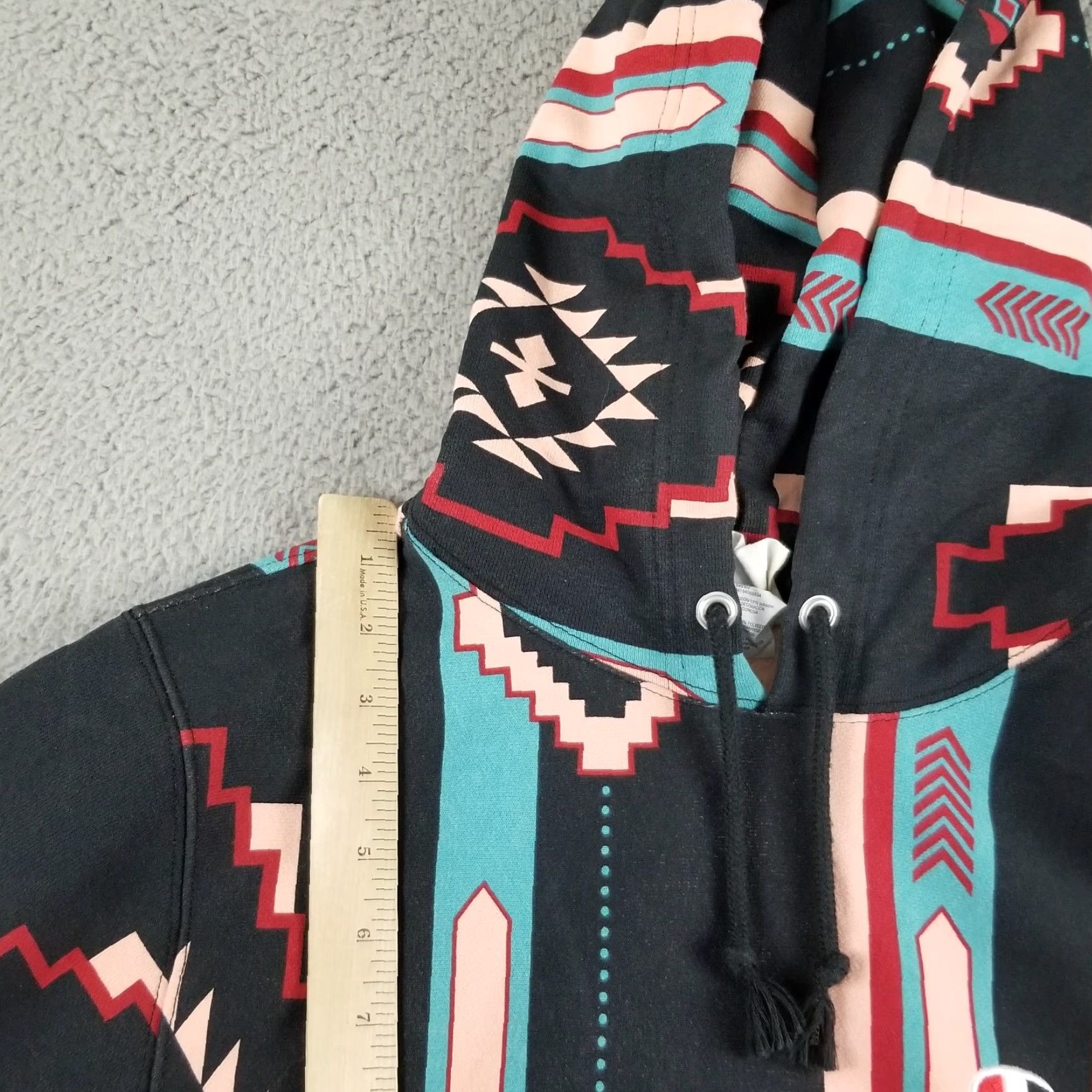 Champion Champion Sweatshirt Hoodie Mens Small Reverse Weave Aztec Geometric Multicolor - Aztec Western - 90s? (If decade applicable) Mens Size US S / EU 44-46 / 1 - 2 Thumbnail