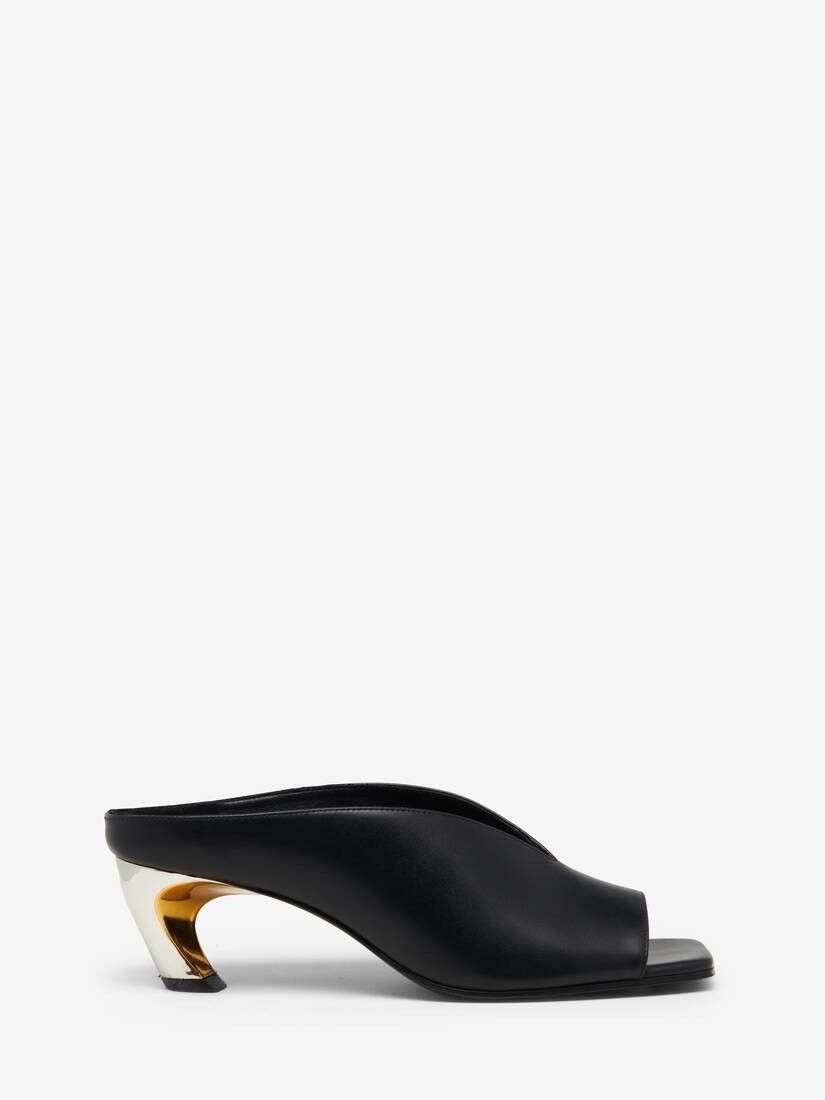 Alexander McQueen o1w1db10925 Armadillo Mule in Black Size US 6 / IT 36 - 1 Thumbnail
