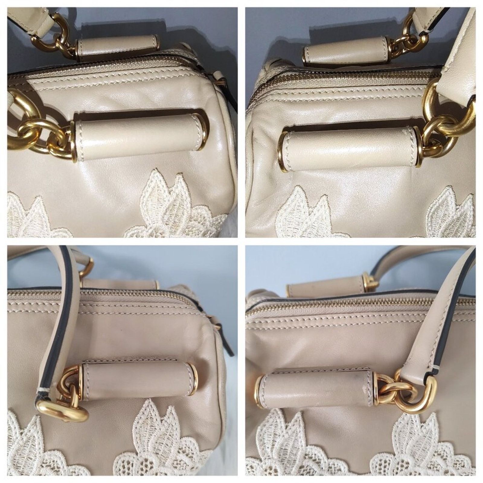 Dolce & Gabbana Dolce & Gabbana leather/lace shoulder bag EUC Size ONE SIZE - 8 Thumbnail