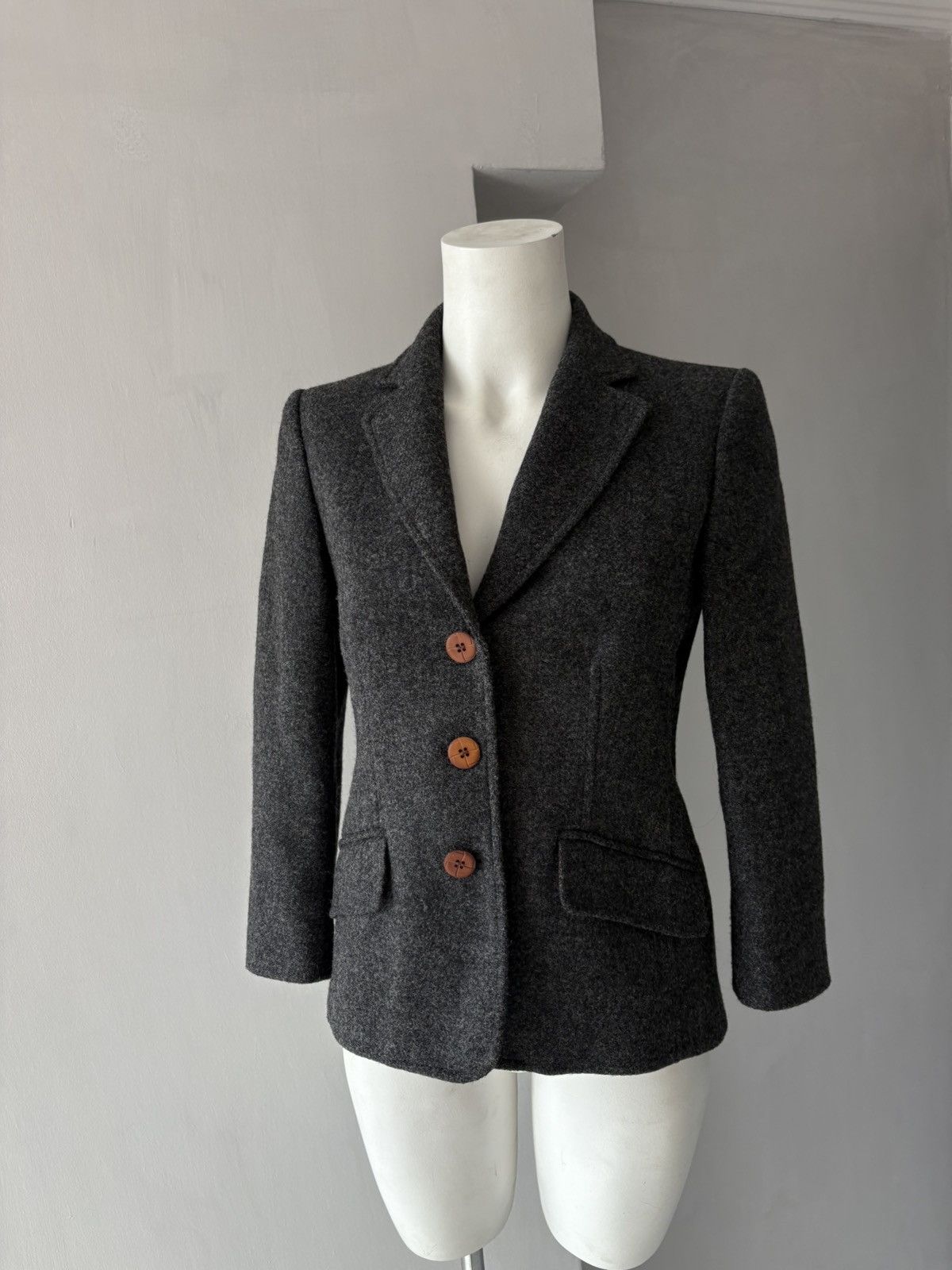 Elisabetta Franchi Elizabeth Ascot wool blazer Size S / US 4 / IT 40 - 2 Thumbnail