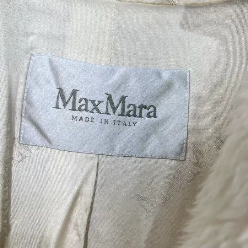 Max Mara Max Mara White Teddy Coat Jacket Size S / US 4 / IT 40 - 5 Thumbnail