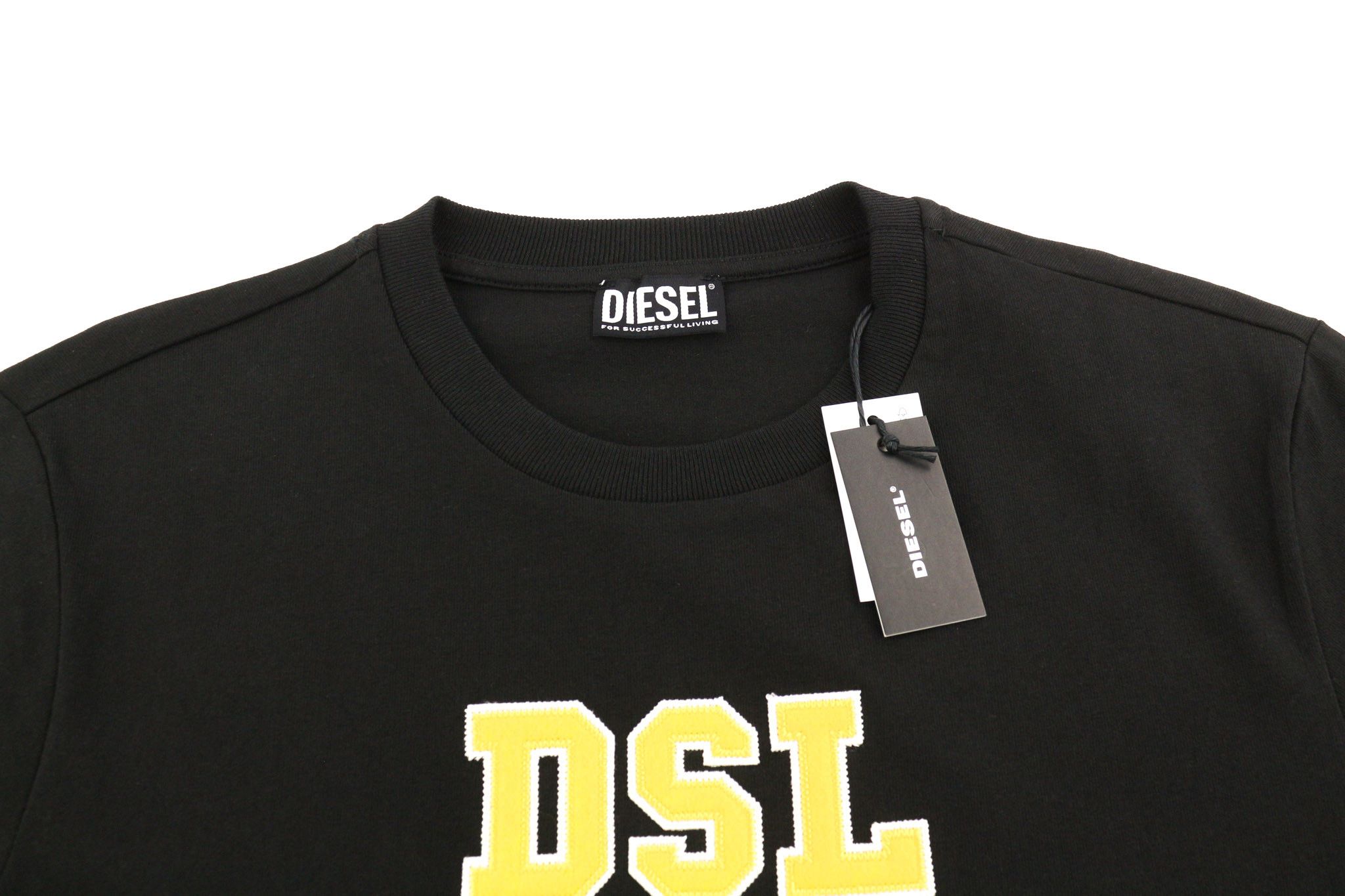 Diesel T-JUST-B85 L Black Short Sleeve Tricot Logo 40329 Size US L / EU 52-54 / 3 - 4 Thumbnail