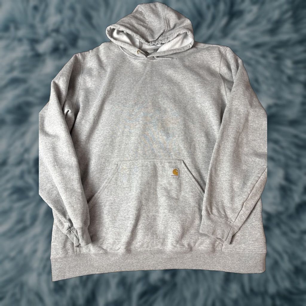 Carhartt Carhartt Hoodie Sweatshirt 2XL Tall Gray Pullover Men’s Loose Fit Size US XXL / EU 58 / 5 - 1 Thumbnail