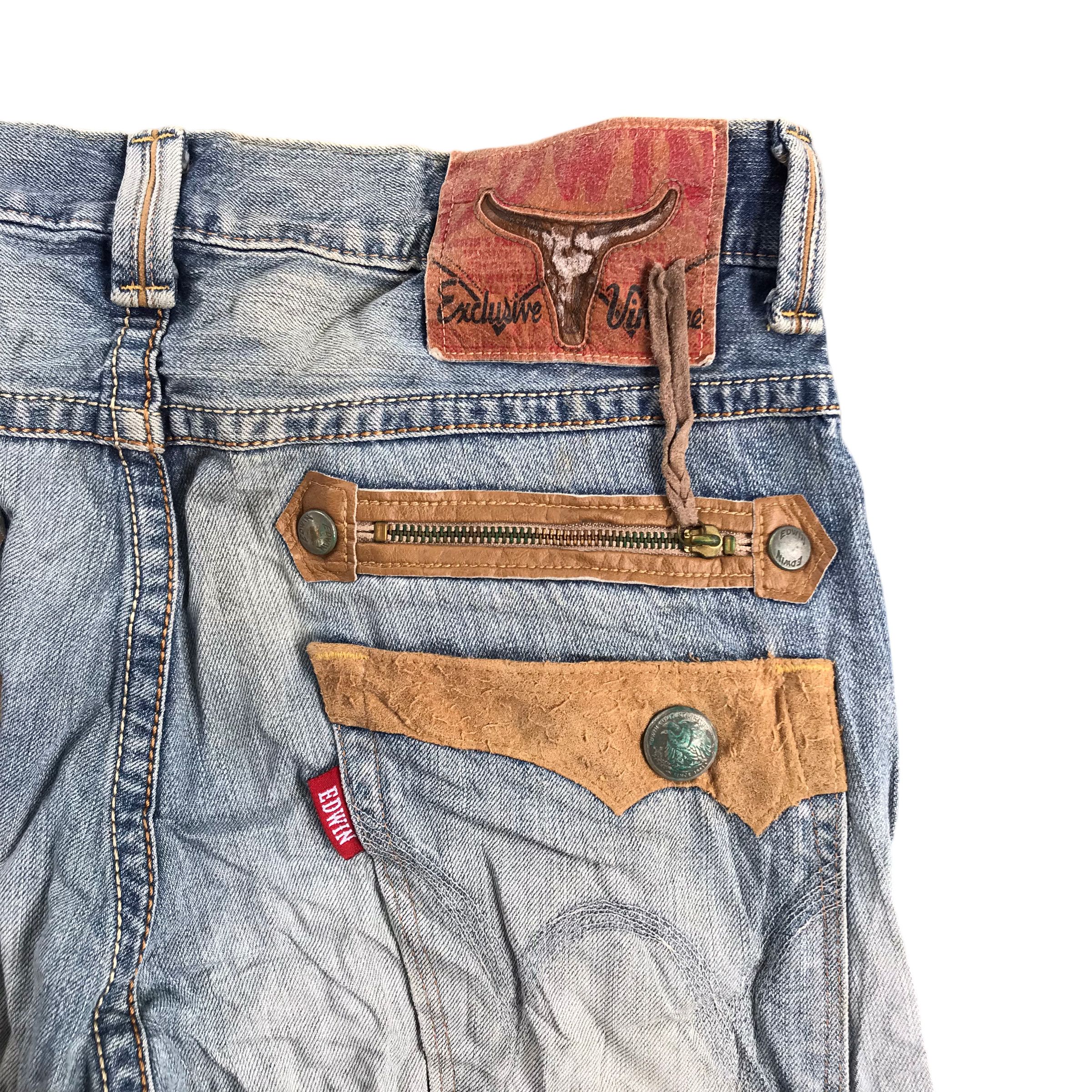 Edwin Vintage Edwin Exclusive Distressed Denim-size 36 Size US 36 / EU 52 - 5 Thumbnail