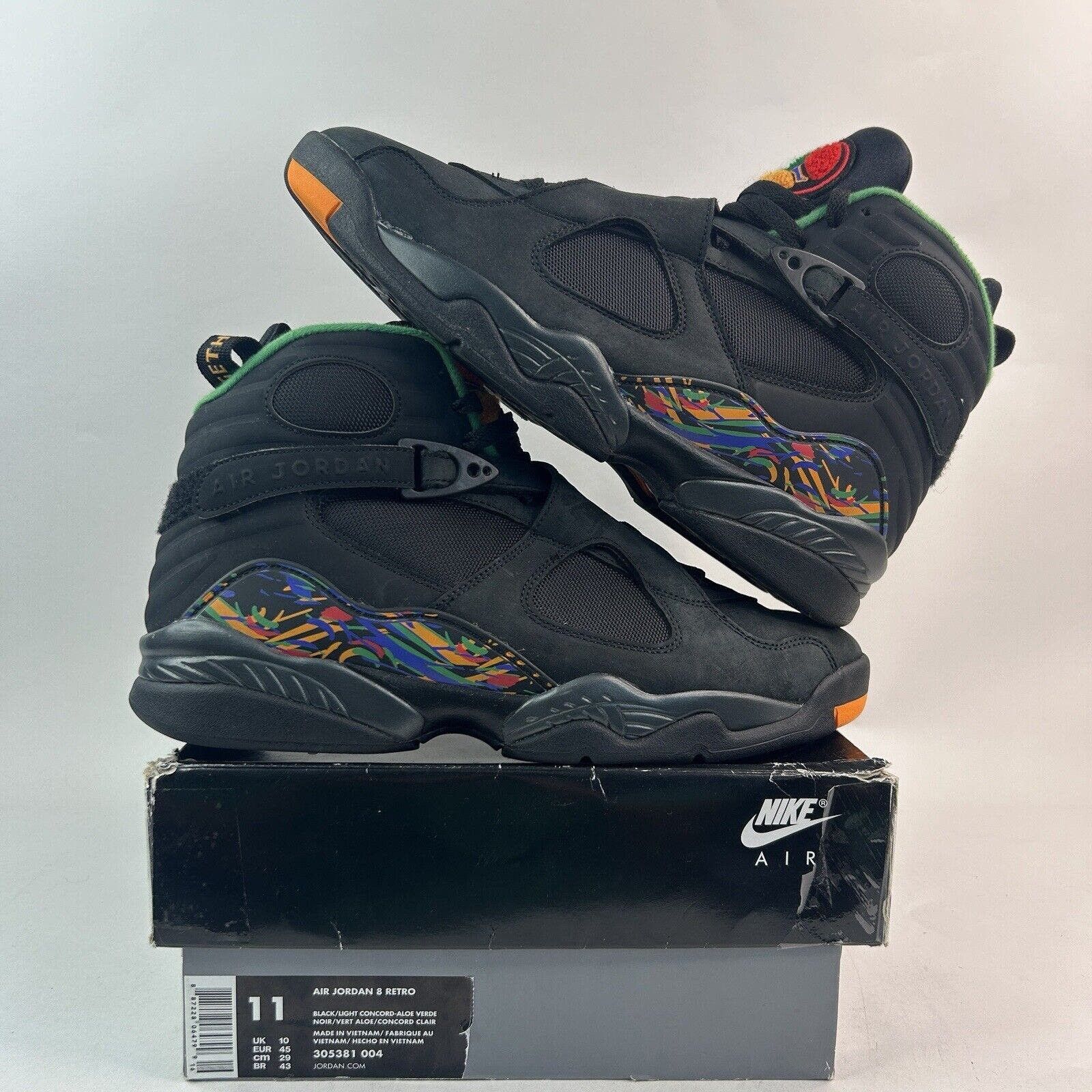image of Nike Shoes Air Jordan 8 Retro “Tinker/air Raid” 2024 in Black, Men's (Size 11)
