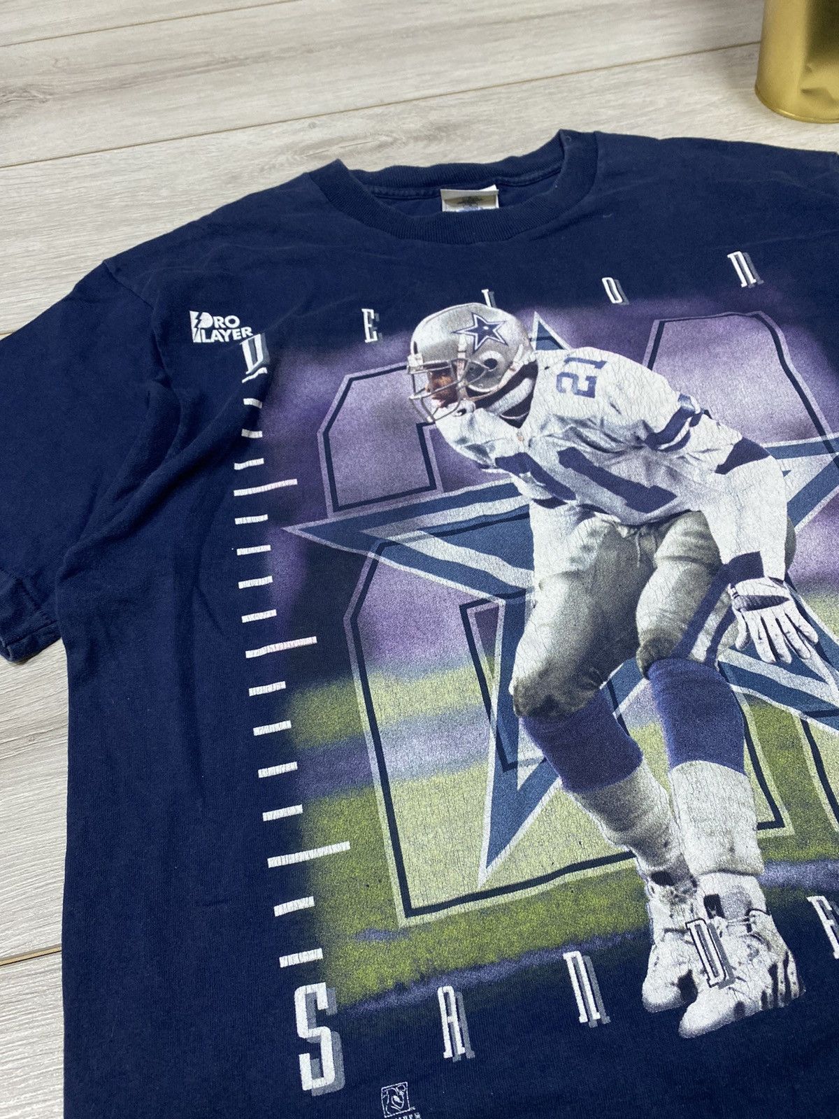 NFL 90s Deion Sanders Dallas Cowboys tee Size US L / EU 52-54 / 3 - 4 Thumbnail