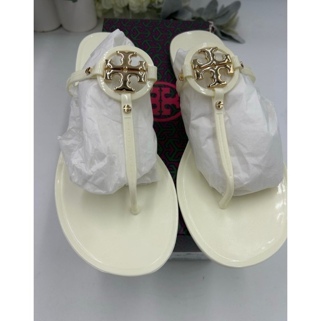 Tory Burch Women's TORY BURCH thong jelly sandals, size 11 Size US 11 / IT 41 - 6 Thumbnail