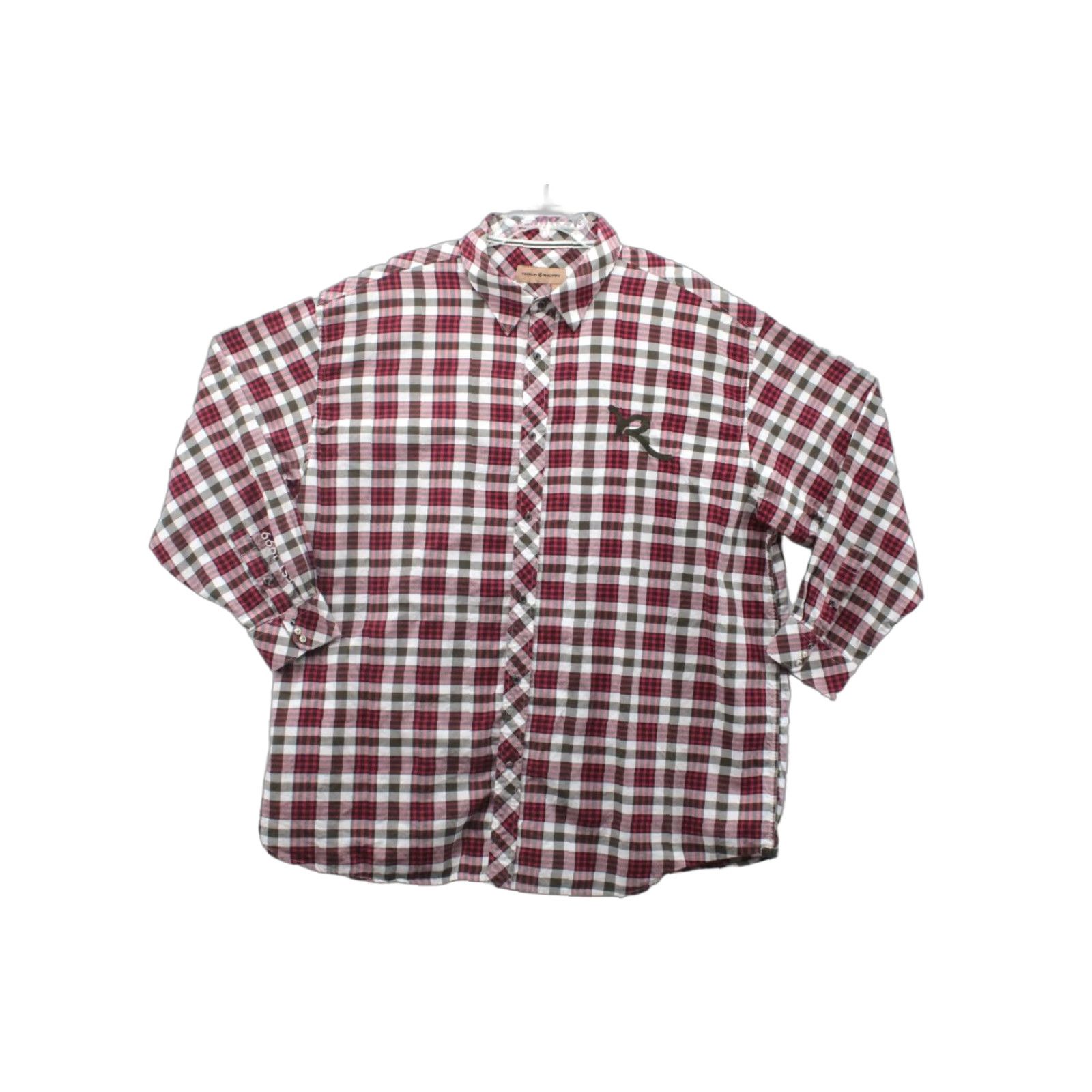 Rocawear Rocawear Shirt Men's 5XL Red Plaid Pearl Snap Button Embroidered Logo Hip Hop Size US XXL / EU 58 / 5 - 1 Thumbnail