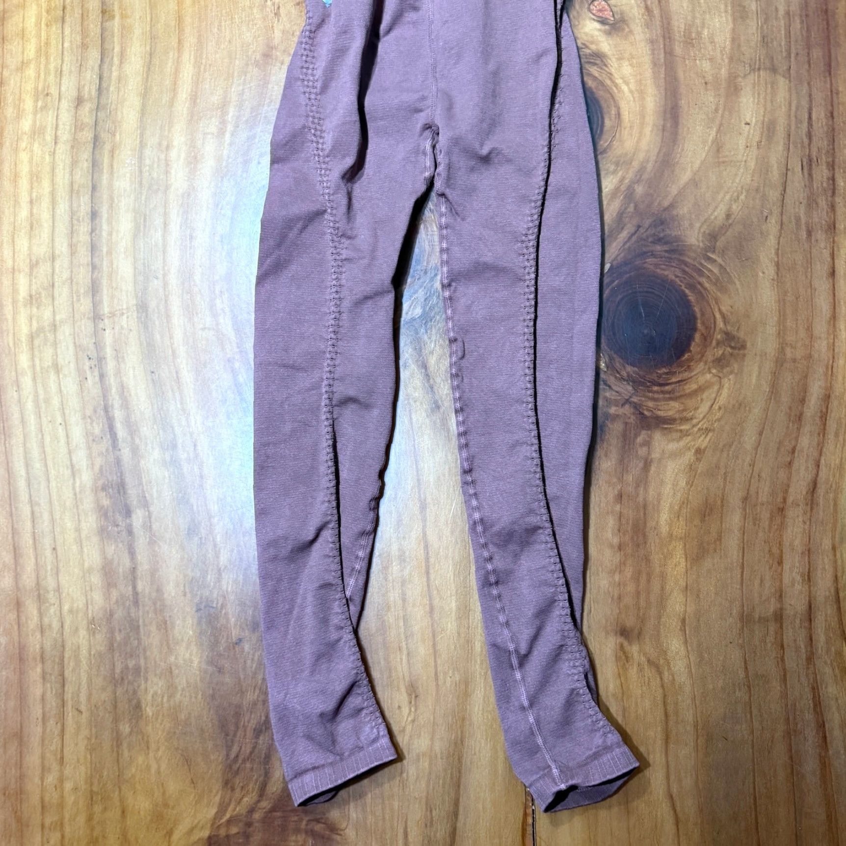 Free People Free People Movement Jumpsuit Sleeveless XS/S Nutmeg Pink Good Karma Bohemian Knit One-Piece Solid Womens Size 28" / US 6 / IT 42 - 6 Thumbnail