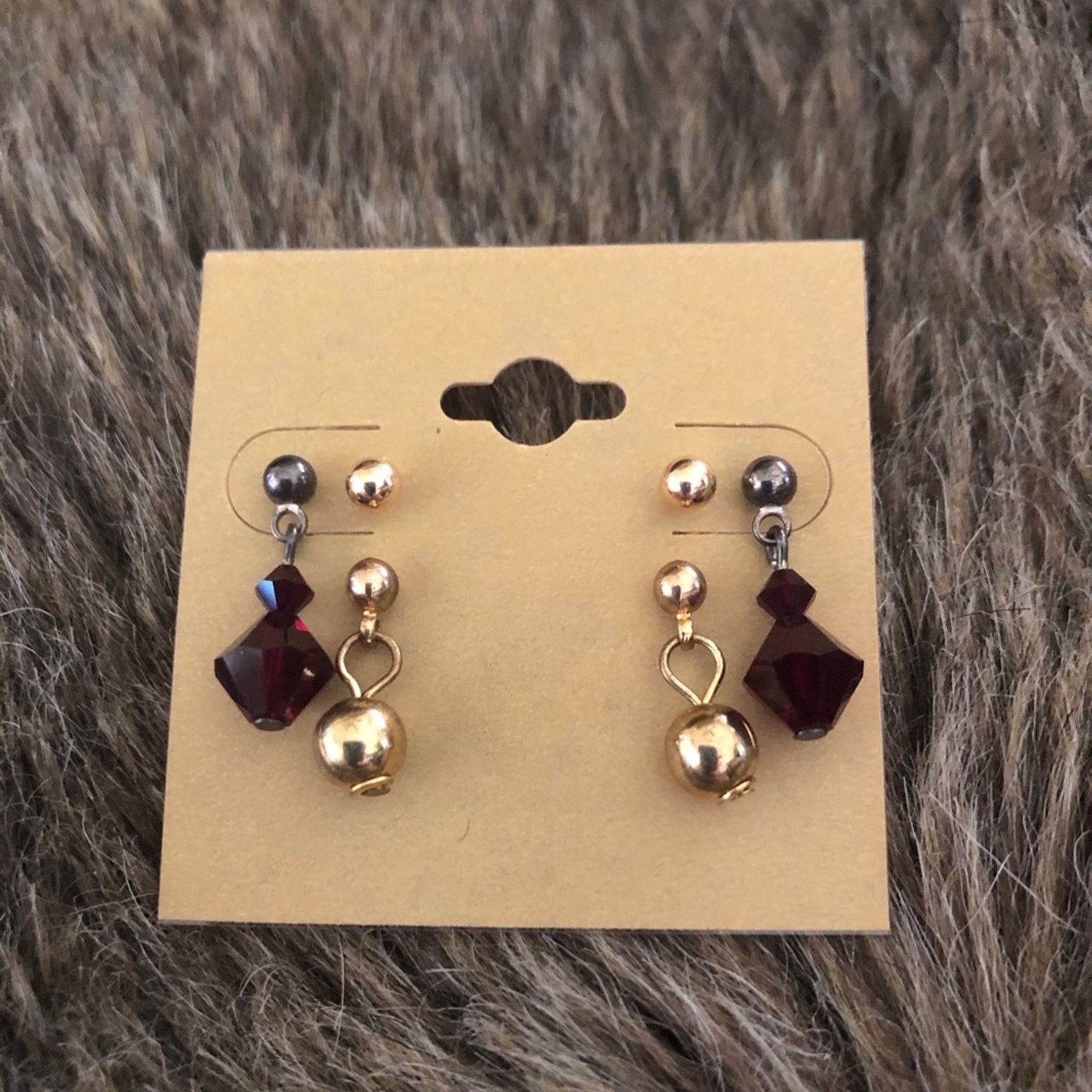 Vintage Vintage set of three elegant style earrings Size ONE SIZE - 2 Thumbnail