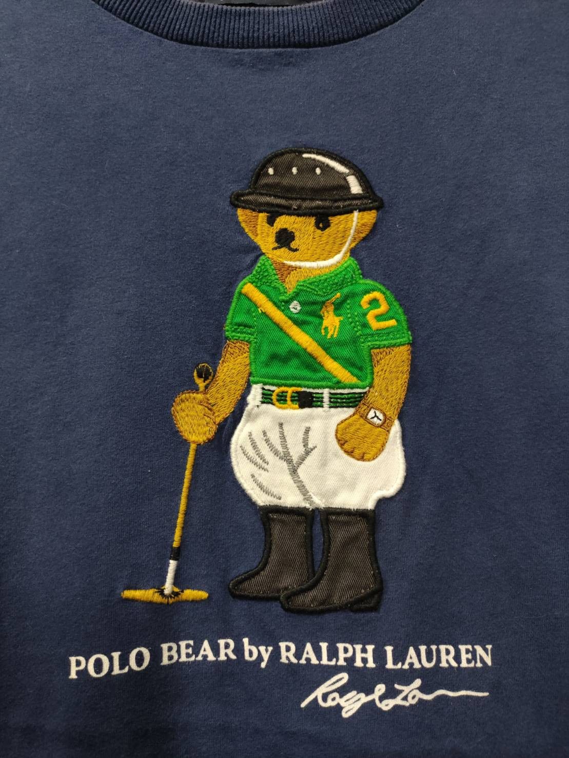 Polo Ralph Lauren Vtg Ralph Lauren " Polo Bear " Embroidered T-Shirt Size US L / EU 52-54 / 3 - 3 Thumbnail