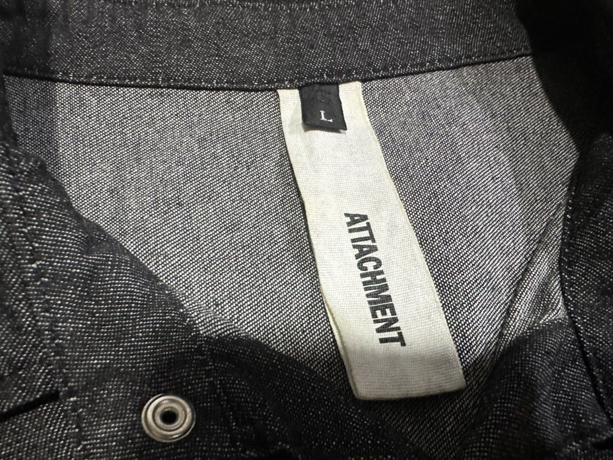 Attachment × If Six Was Nine × Japanese Brand 🔥Rare Y2K Attachment Black Denim 3/4 Suspender Bondage Shirt Size US L / EU 52-54 / 3 - 9 Thumbnail