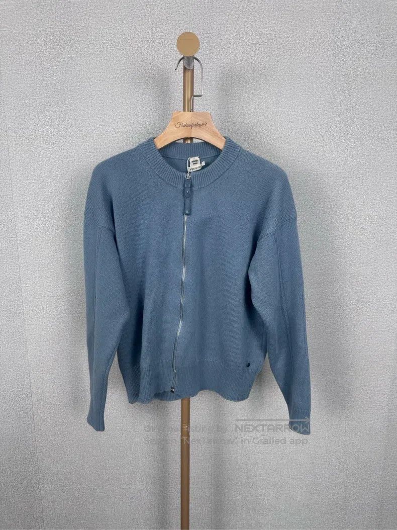 Hermes Light blue sweater cardigan