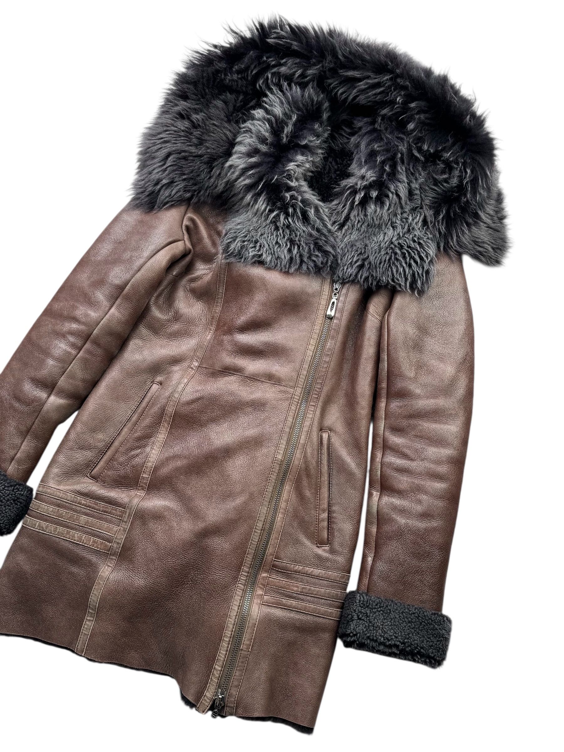 Japanese Brand Real Sheepskin Coat From The 90's(V130) Size S / US 4 / IT 40 - 3 Thumbnail