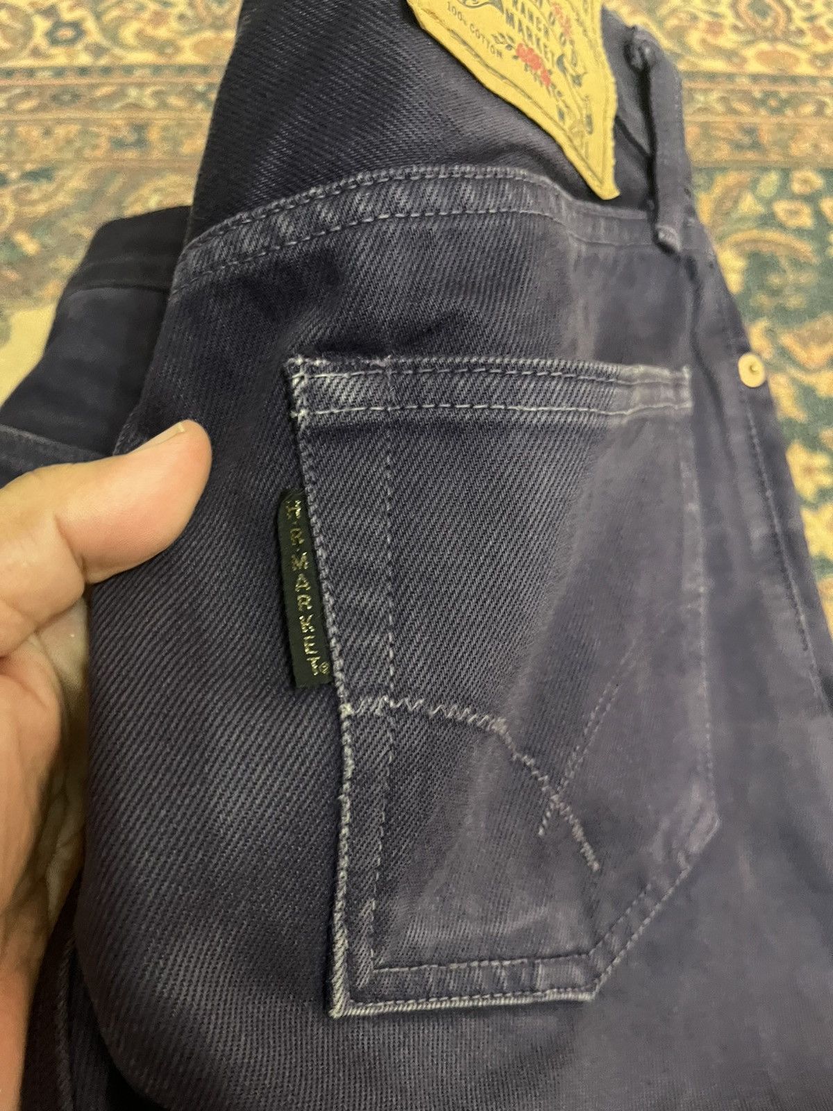Blue Blue Japan × HOLLYWOOD RANCH MARKET HRM Blue Blue Japan Purple Jeans size 28 x 30.5 inches Size US 28 / EU 44 - 11 Thumbnail