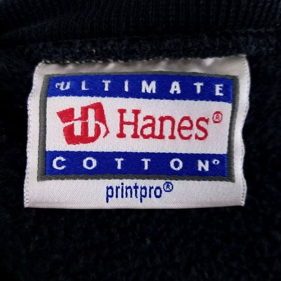 Hanes VINTAGE Bald Eagle Sweatshirt Hanes Mens Size XL Black 90s Leeper Manufacturing Milling Turning Sweatshirt Size US XL / EU 56 / 4 - 5 Thumbnail