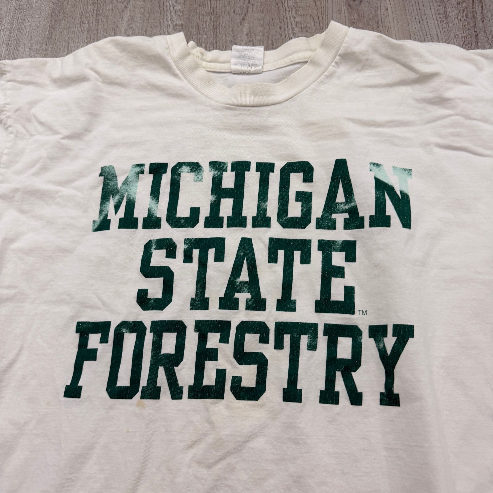 Vintage Vintage Michigan State Forestry Shirt Extra Large White Size US XL / EU 56 / 4 - 3 Thumbnail