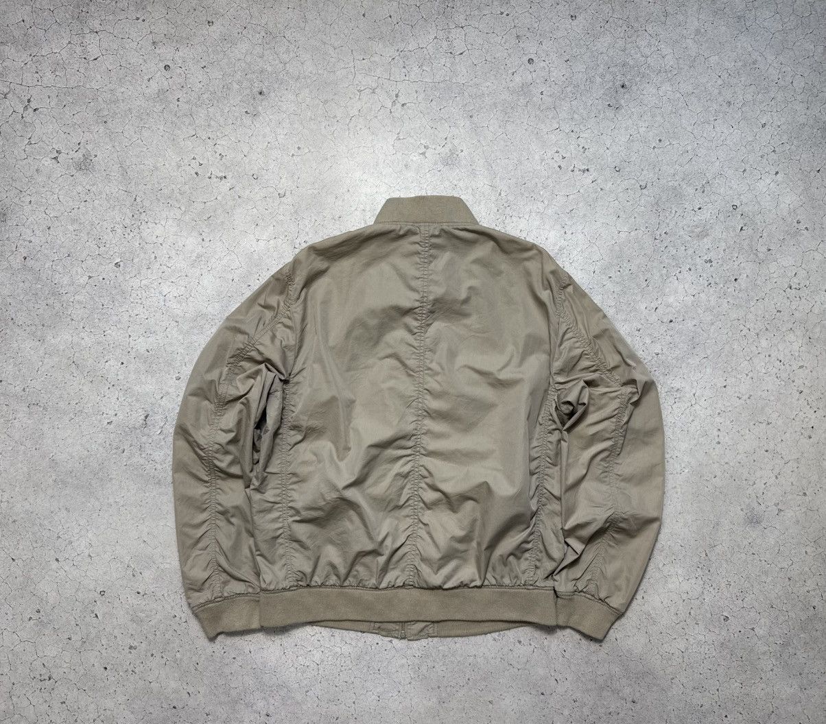 Allsaints Allsaints Nylon Bomber Jacket Full Zip Beige Size M Size US M / EU 48-50 / 2 - 2 Thumbnail