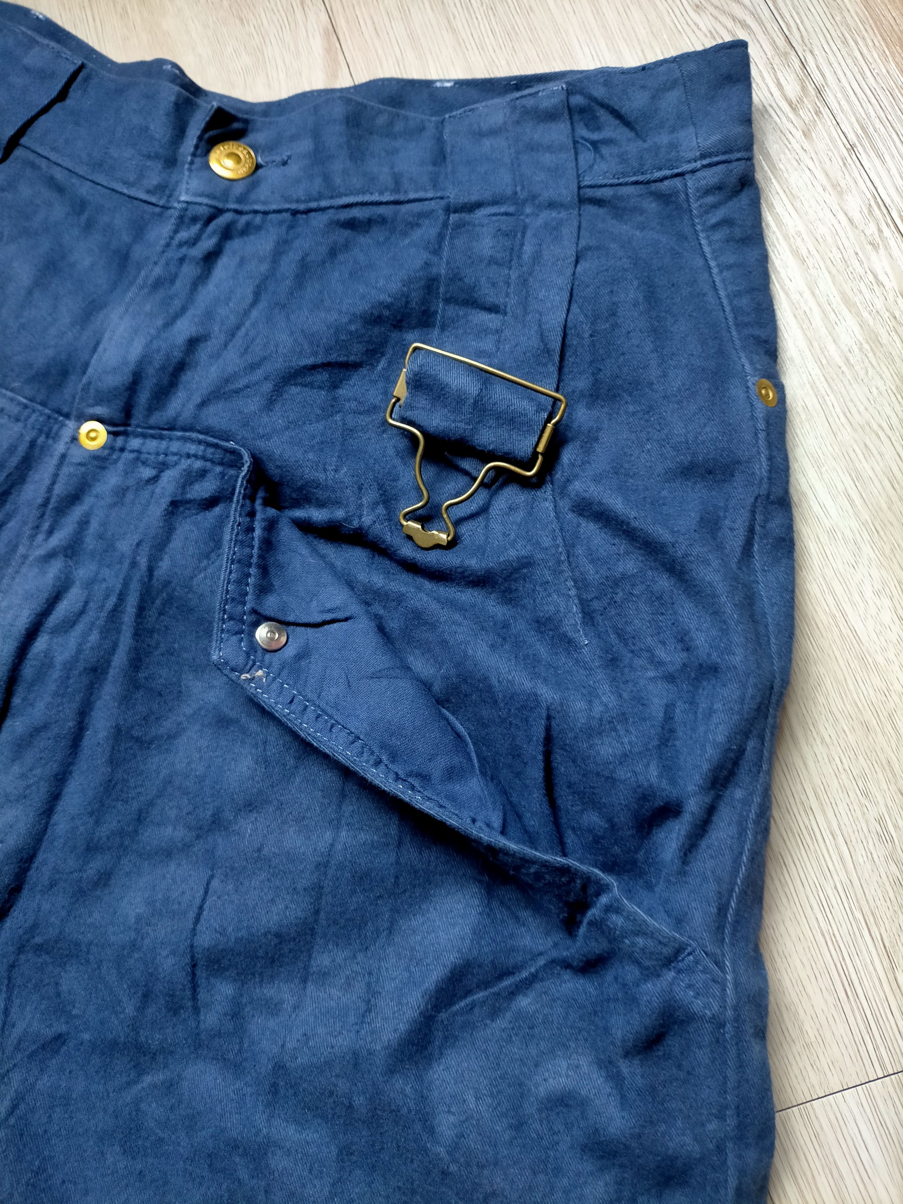 Issey Miyake Mercibeaucop Drop Cropth Suede Cotton Parachute Pants Size US 30 / EU 46 - 3 Thumbnail