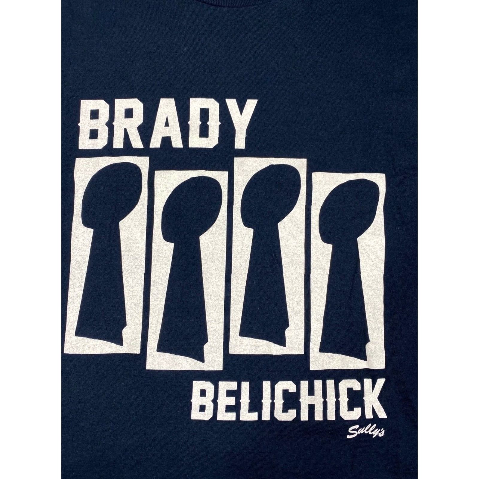 NFL Sullys Patriots T-Shirt NFL 1068 Mens Blue 2XL Short Sleeve Football-Super Bowl Brady Belichick Pats Boys Womens Unisex Adults Shirt Size US XXL / EU 58 / 5 - 2 Thumbnail