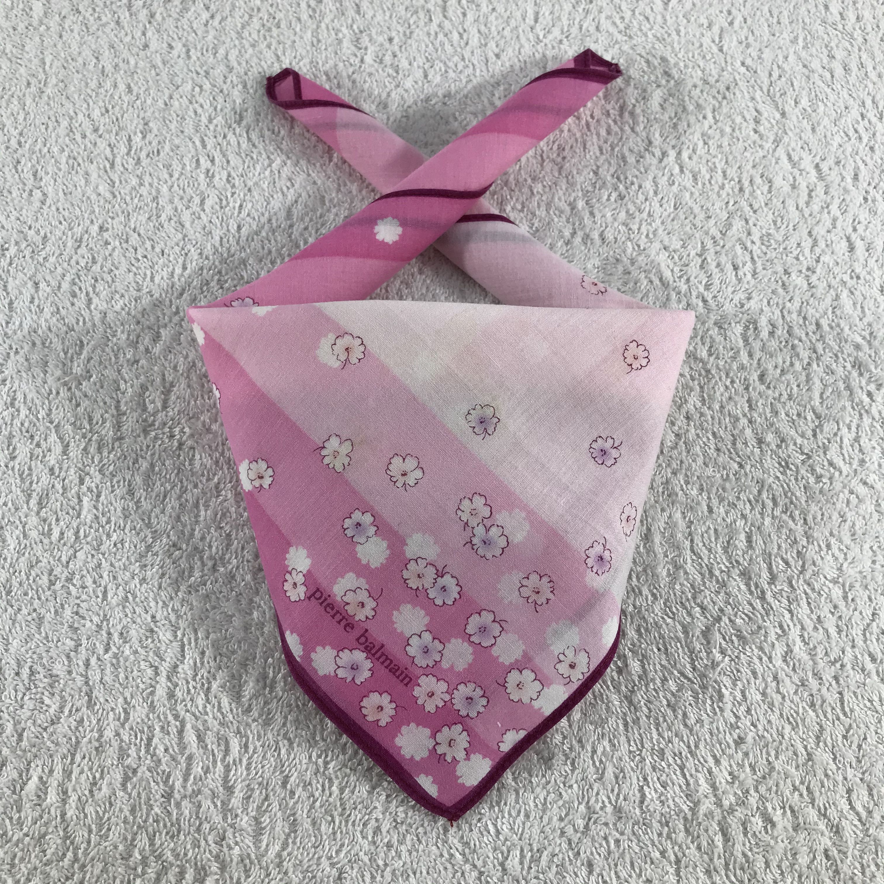 Pierre Balmain × Vintage Pierre Balmain Bandana / Handkerchief / Neckerchief - S298 Size ONE SIZE - 3 Thumbnail