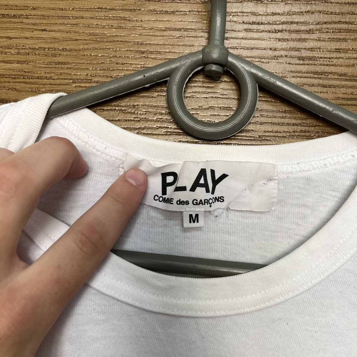 Comme des Garcons Comme Des Garcons Play T-Shirt White CDG Double Heart Size US M / EU 48-50 / 2 - 5 Thumbnail