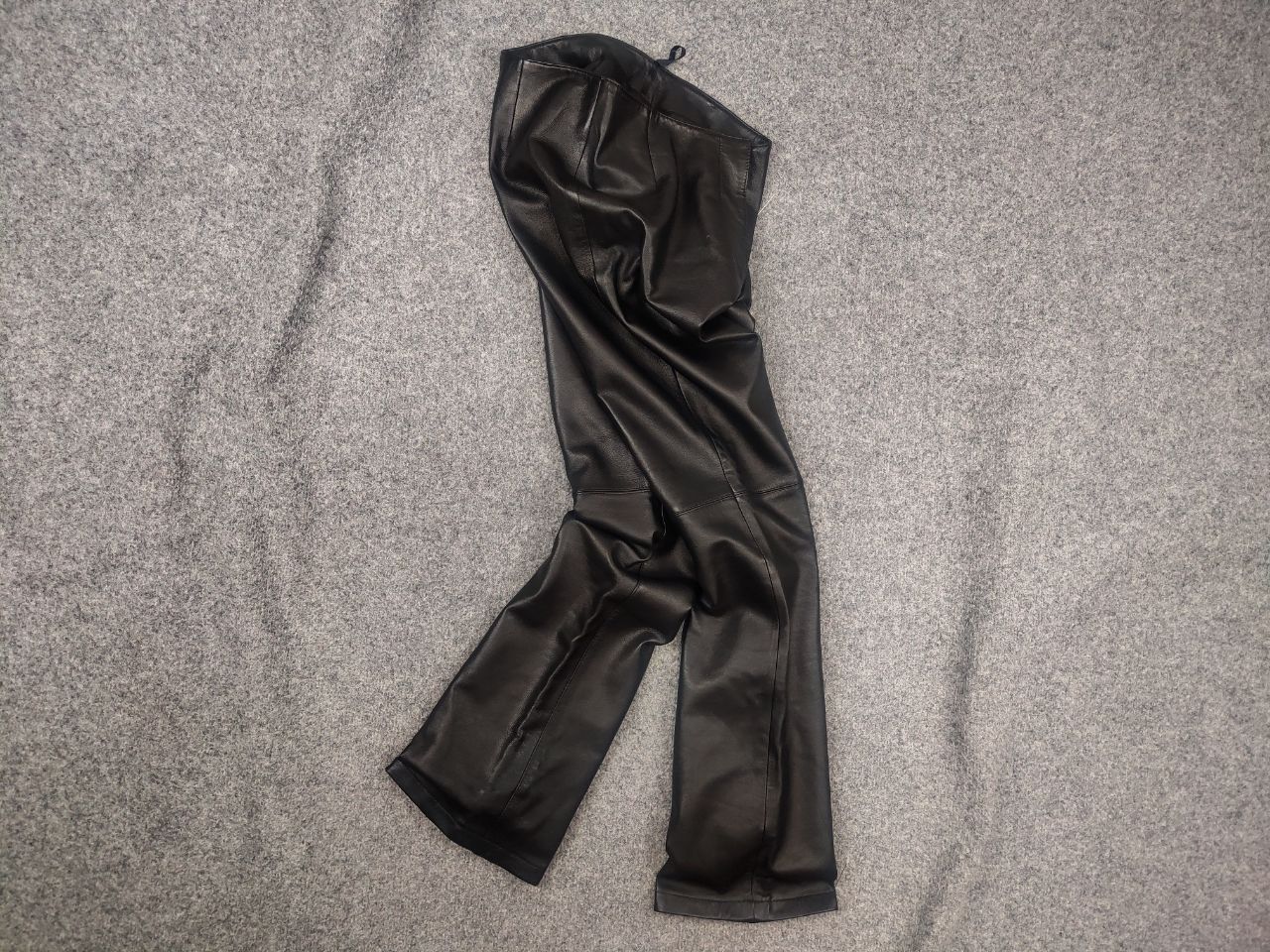 If Six Was Nine Vintage Hysteric Y2K Le Grand Bleu Bootcut Leather Pants Size 27" / US 4 / IT 40 - 1 Thumbnail