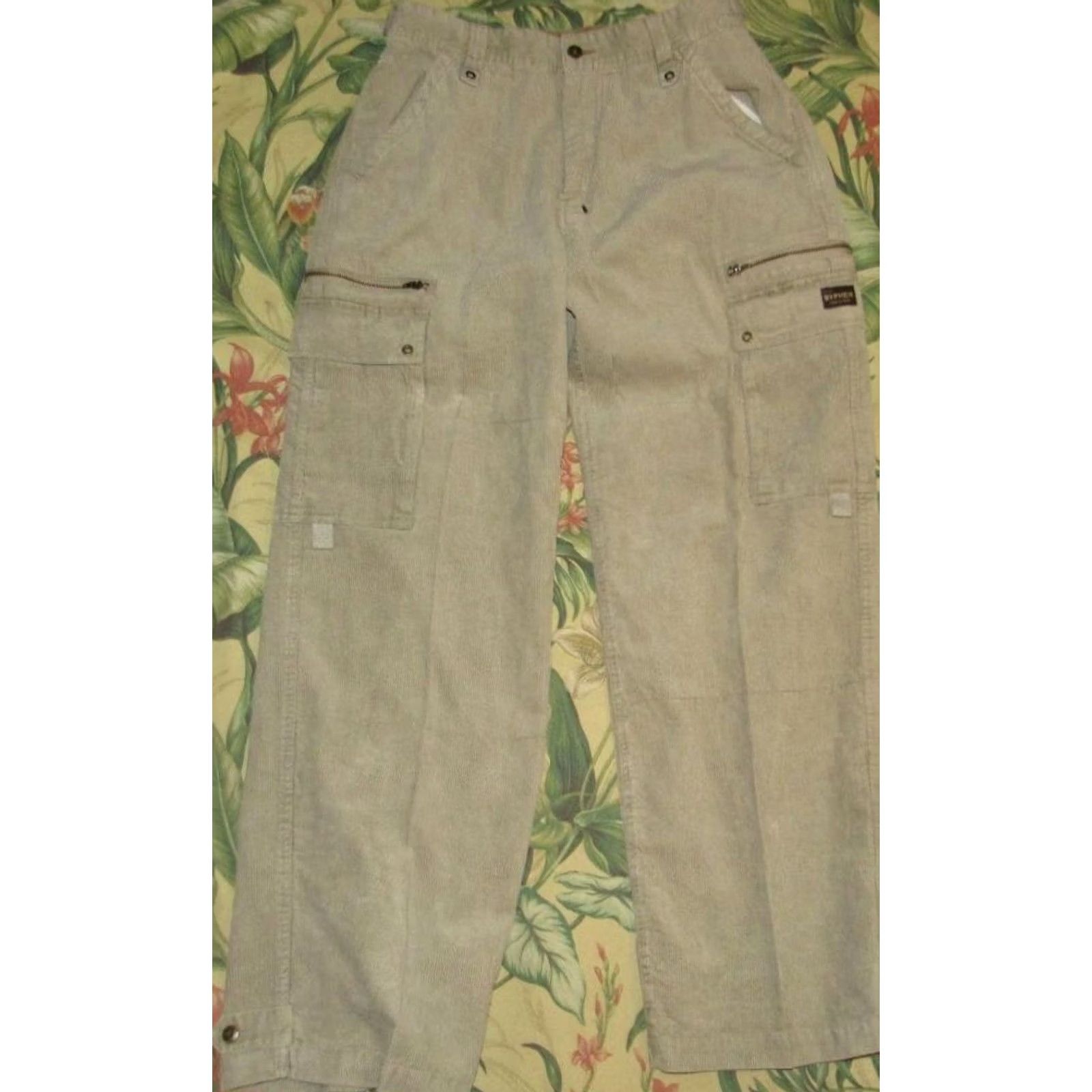 Vintage Vtg SYPHER Industrial Khaki Cargo Pants 33 x 32 Mens Size US 33 - 3 Thumbnail