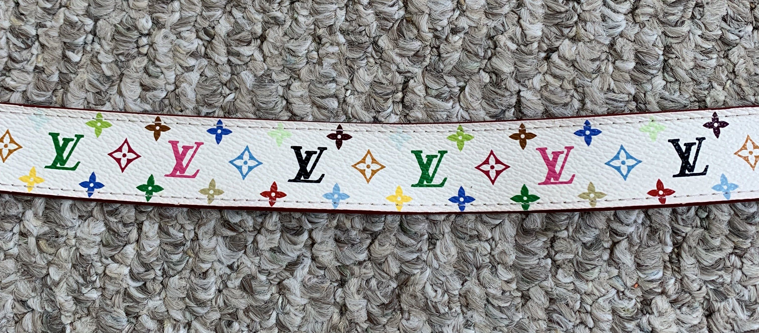 Louis Vuitton × Takashi Murakami S/S 2003 Louis Murakami Multicolor Monogram Belt Size 30 - 4 Thumbnail