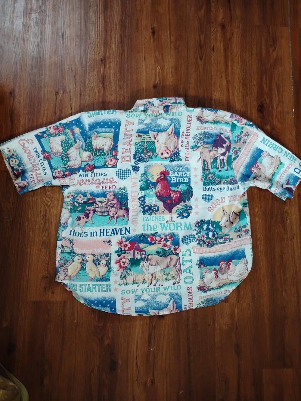 Other Vintage Tap & Co. Cottage Core AOP Button Shirt Size XXL / US 16-18 / IT 52-54 - 5 Thumbnail