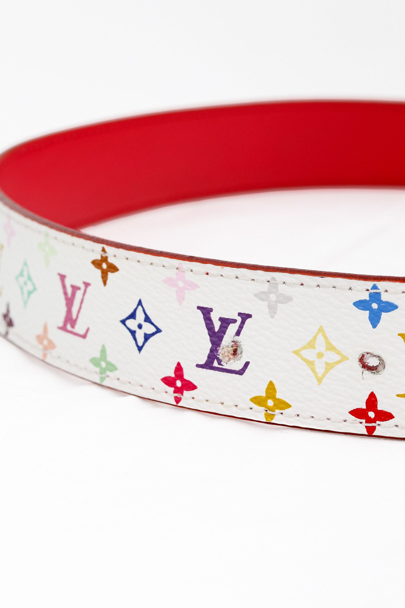 Louis Vuitton Louis Vuitton Reversible Monogram Multicolore Cut Belt Size ONE SIZE - 4 Thumbnail