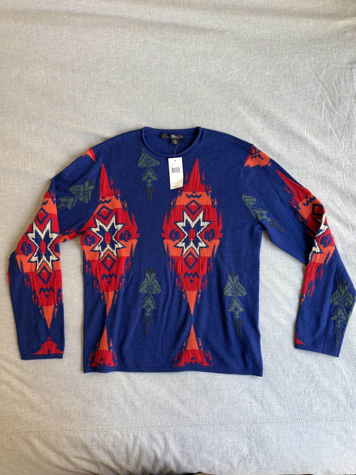 RLX Ralph Lauren Ralph Lauren RLX Tribal intarsia Knit Sweater — Medium Size US M / EU 48-50 / 2 - 1 Thumbnail