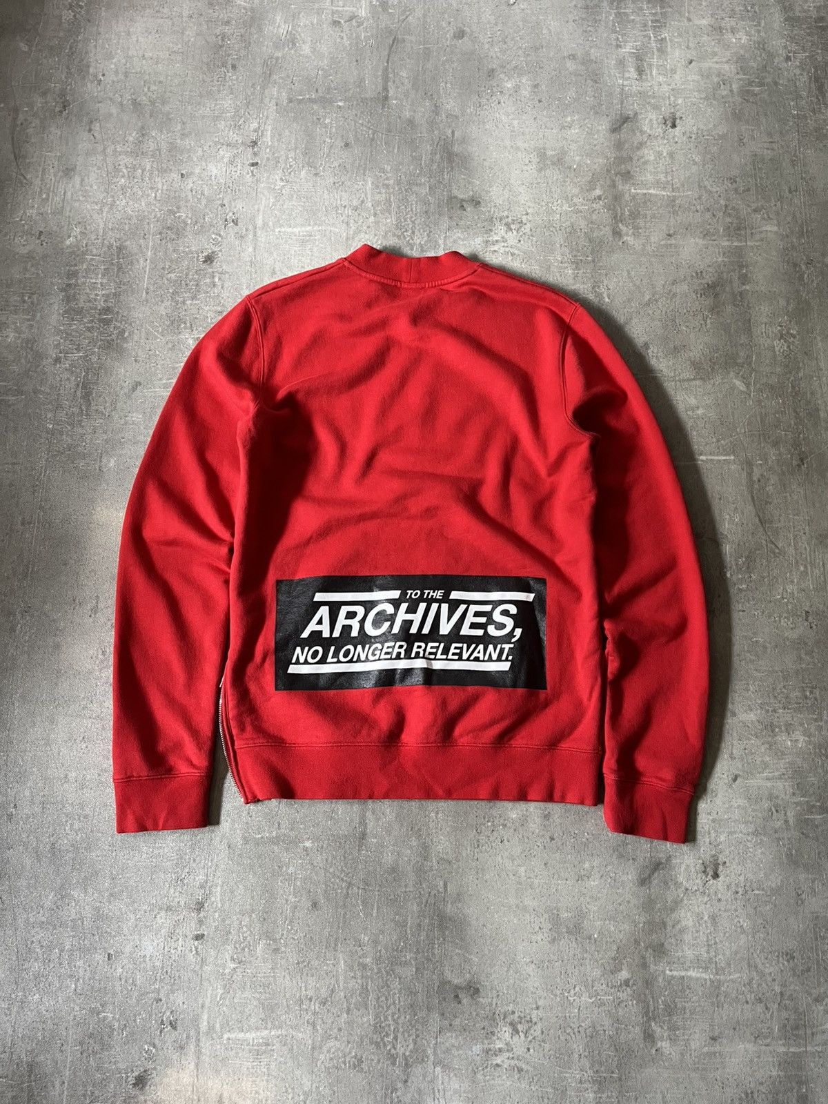 Raf Simons Raf Simons To The Archives No Longer Relevant sweatshirt Size US S / EU 44-46 / 1 - 1 Thumbnail