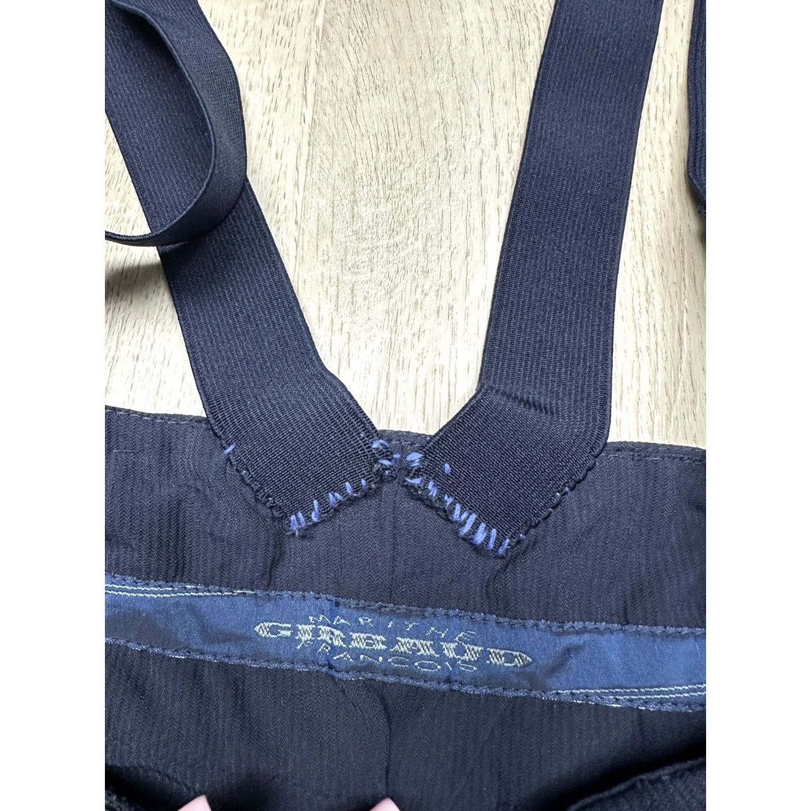 Gloverall Marithe + Francois Girbaud 90s Vintage Pants Overall Womens M Blue Polyamide Zipper Overalls 90s Theme Vintage Size 32" / US 10 / IT 46 - 7 Thumbnail
