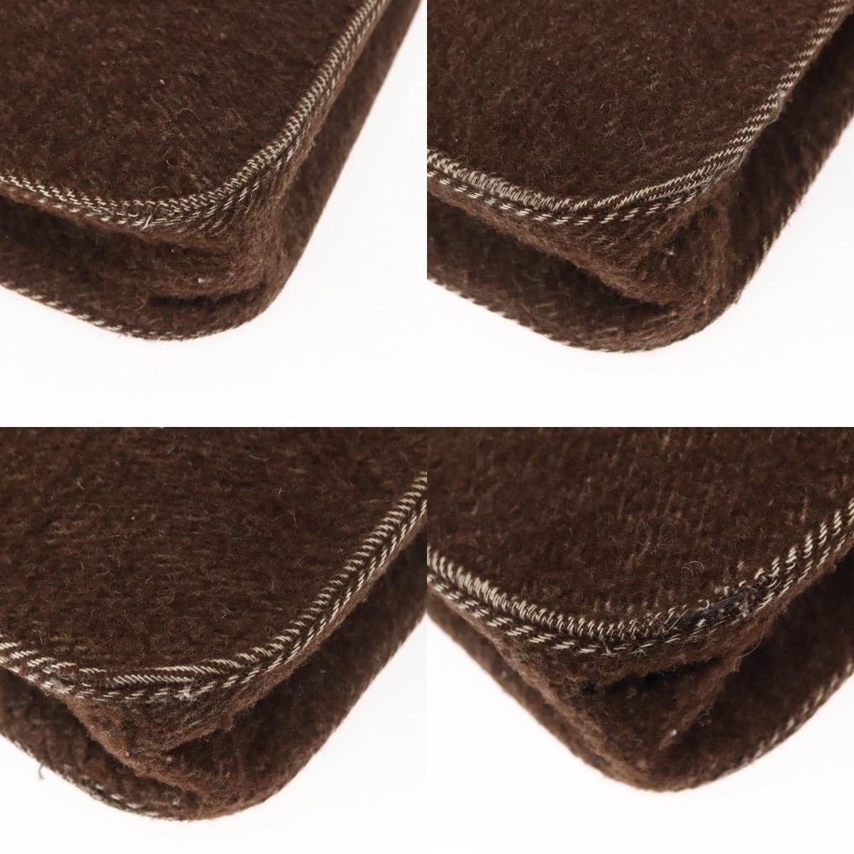 Chanel Chanel Tote Bag Wool Brown CC Size ONE SIZE - 5 Thumbnail