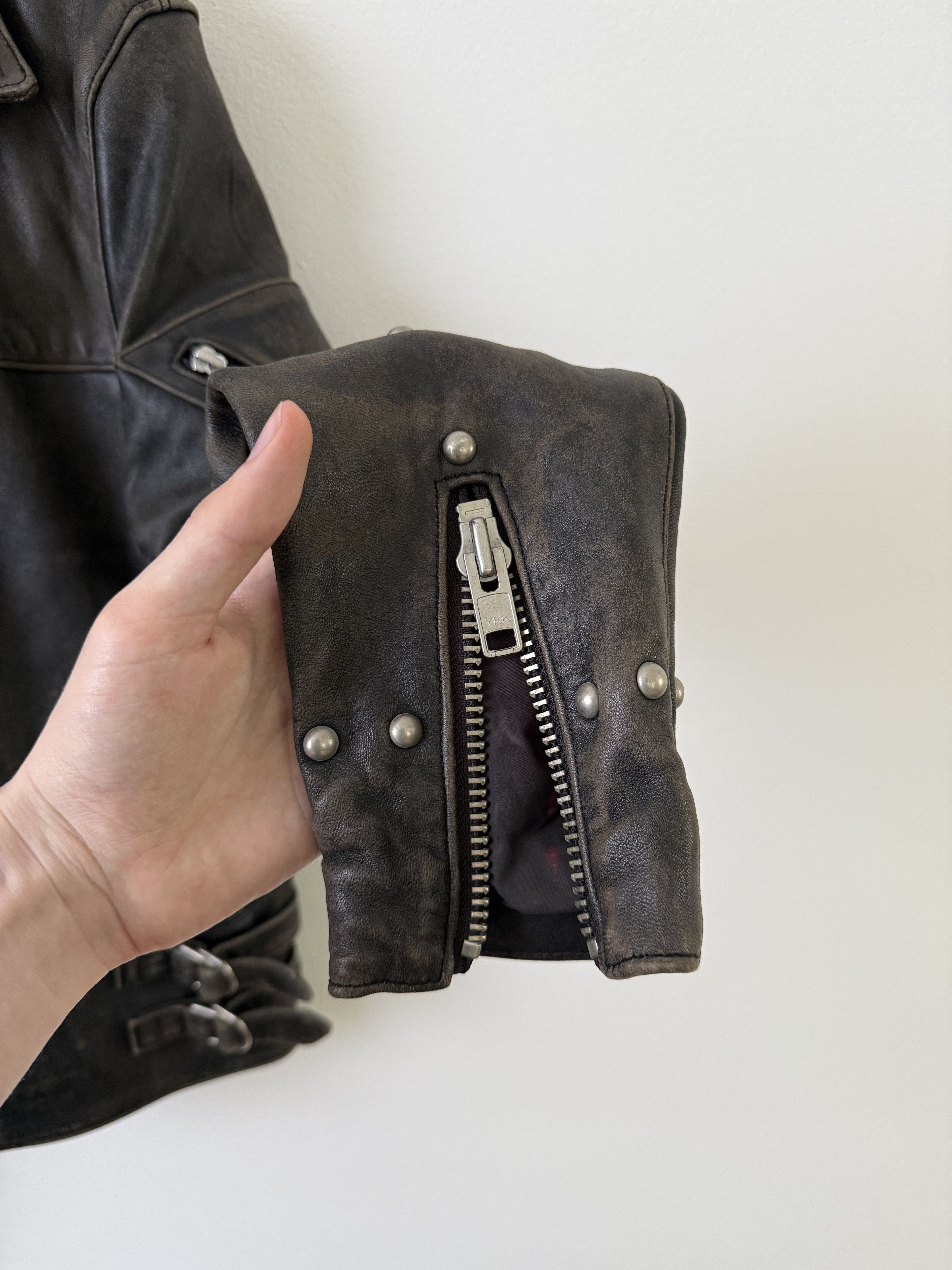 Blackmeans Lab Rat Studded Leather Punk Biker Moto Jacket Size US M / EU 48-50 / 2 - 14 Thumbnail