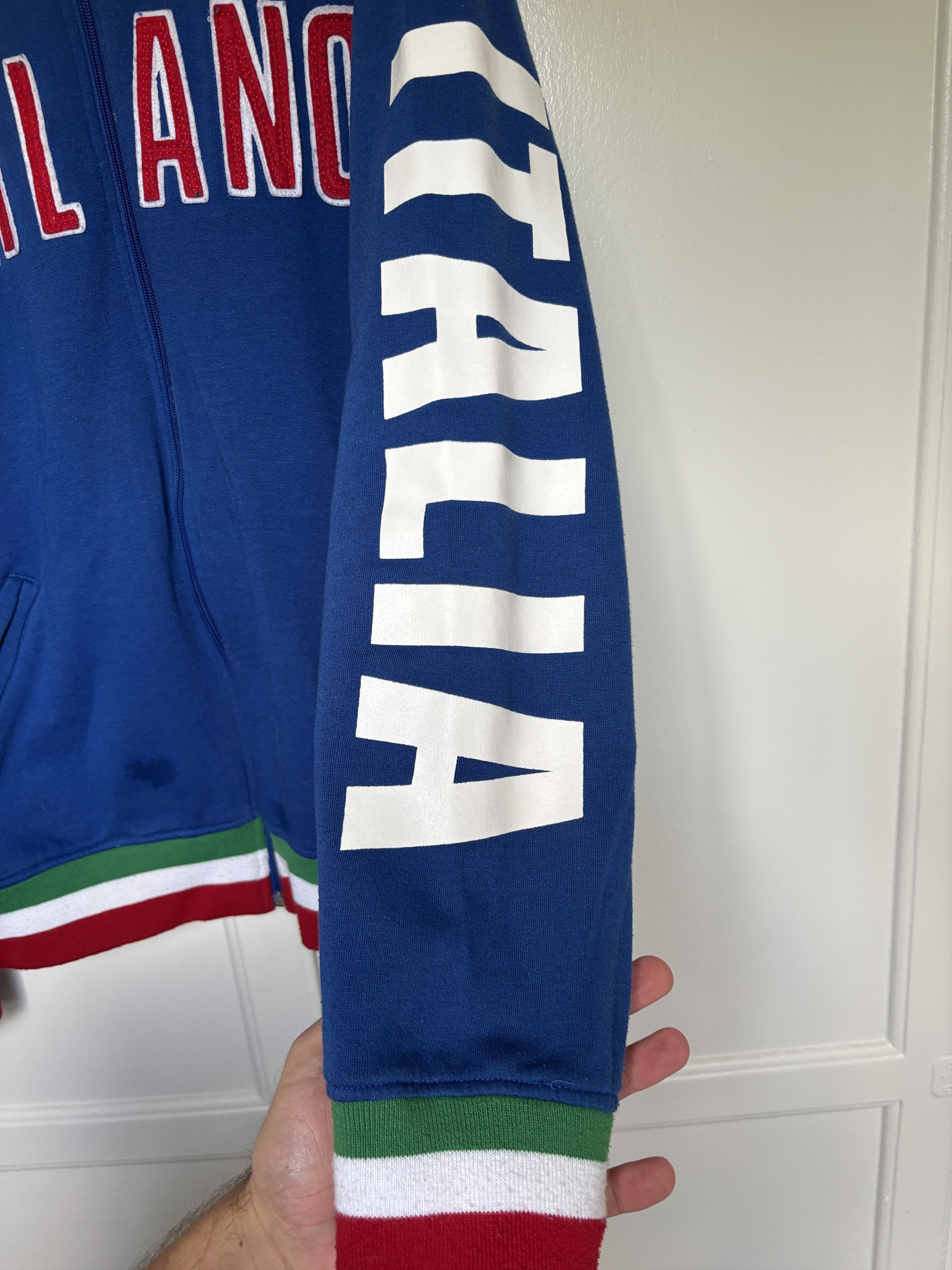 Other 00s Vintage Milano Embroidered Big Logo Zip Up Size US L / EU 52-54 / 3 - 2 Thumbnail