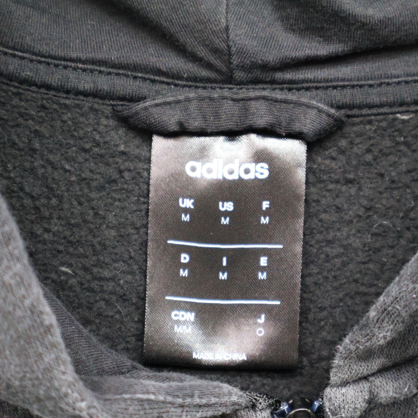 Adidas Adidas Jacket Black 3 Stripe Woven Windbreaker Full Zip Hoodie Men's Medium Size US M / EU 48-50 / 2 - 5 Thumbnail