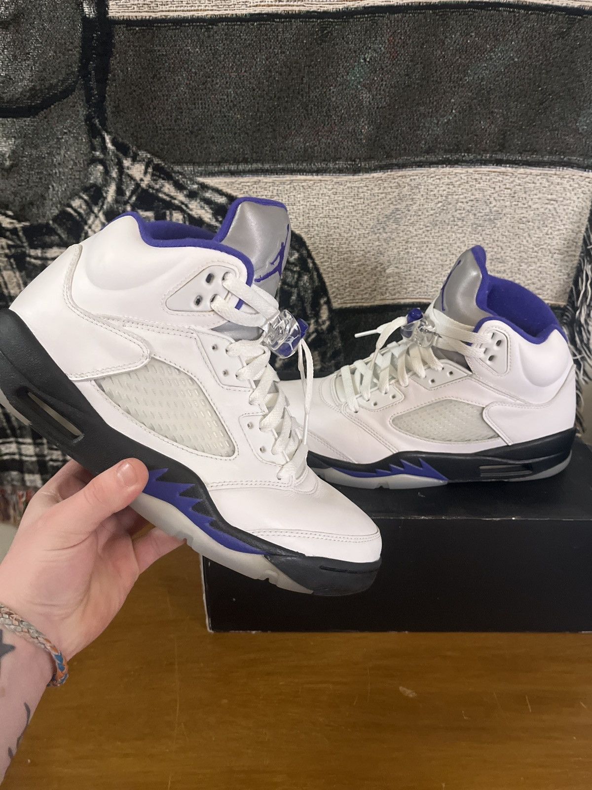 Jordan Brand × Nike Air Jordan 5 Retro Dark Concord Size US 9.5 / EU 42-43 - 1 Thumbnail