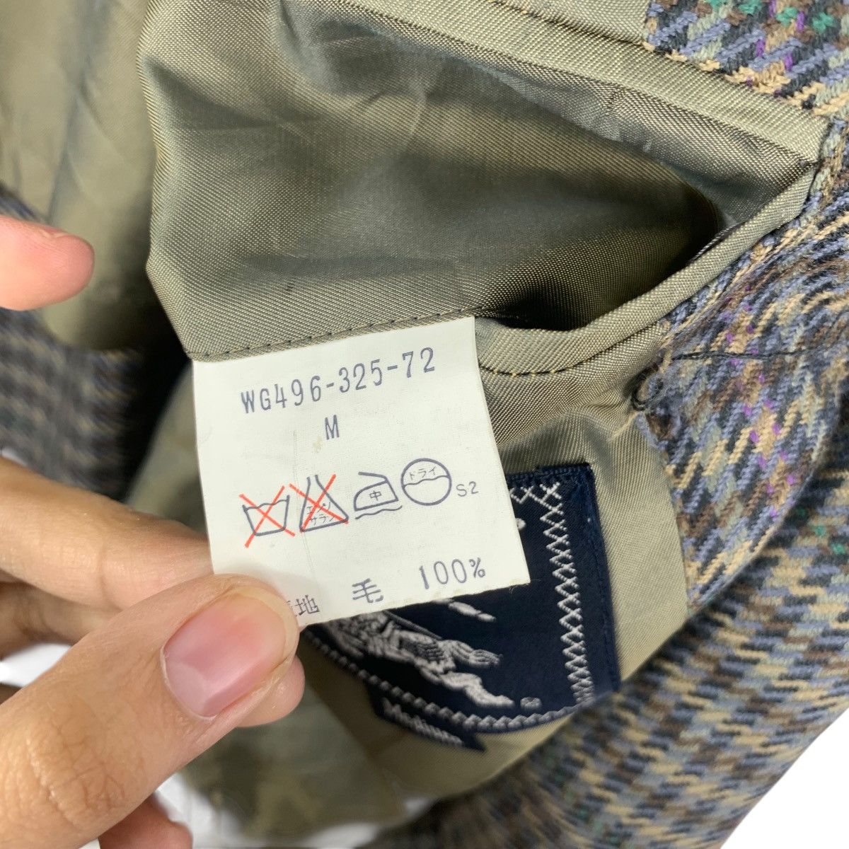 Burberry Vintage 90s BURBERRY LONDON Nova Checks Collection Blazer Size M / US 6-8 / IT 42-44 - 11 Thumbnail