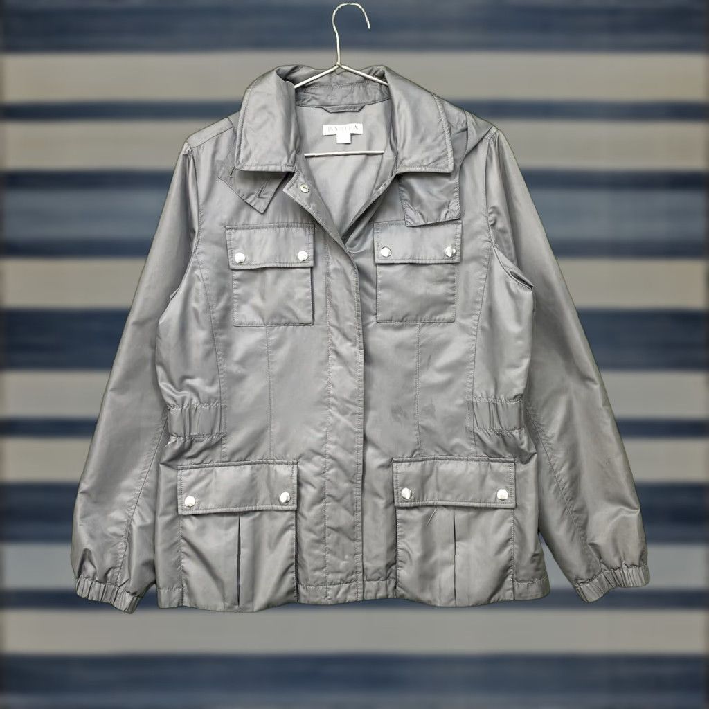 Pendleton VINTAGE Pendleton Jacket Womens Large Lightweight Casual Grey 90s Classic Pockets Zip Full Zip Size L / US 10 / IT 46 - 1 Thumbnail