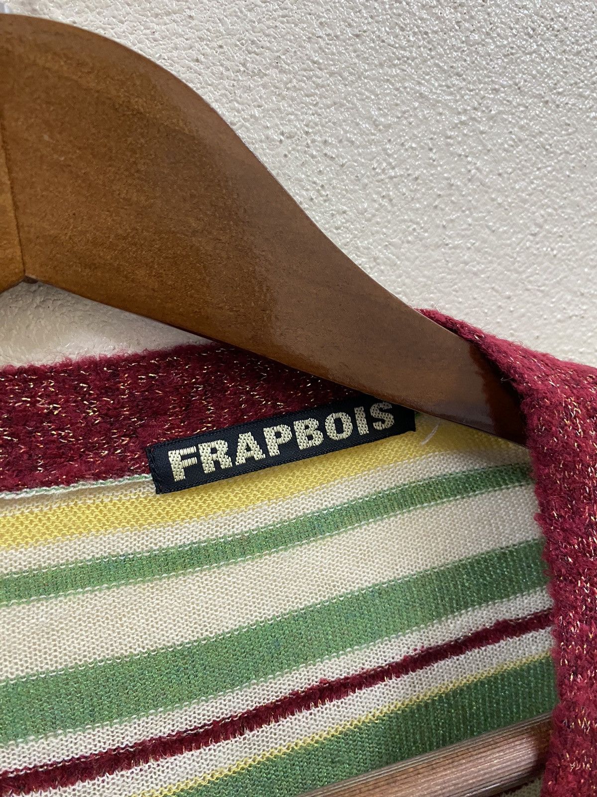 Issey Miyake Vtg Frapbois Sweater Cardigan Stripe Size M / US 6-8 / IT 42-44 - 10 Thumbnail