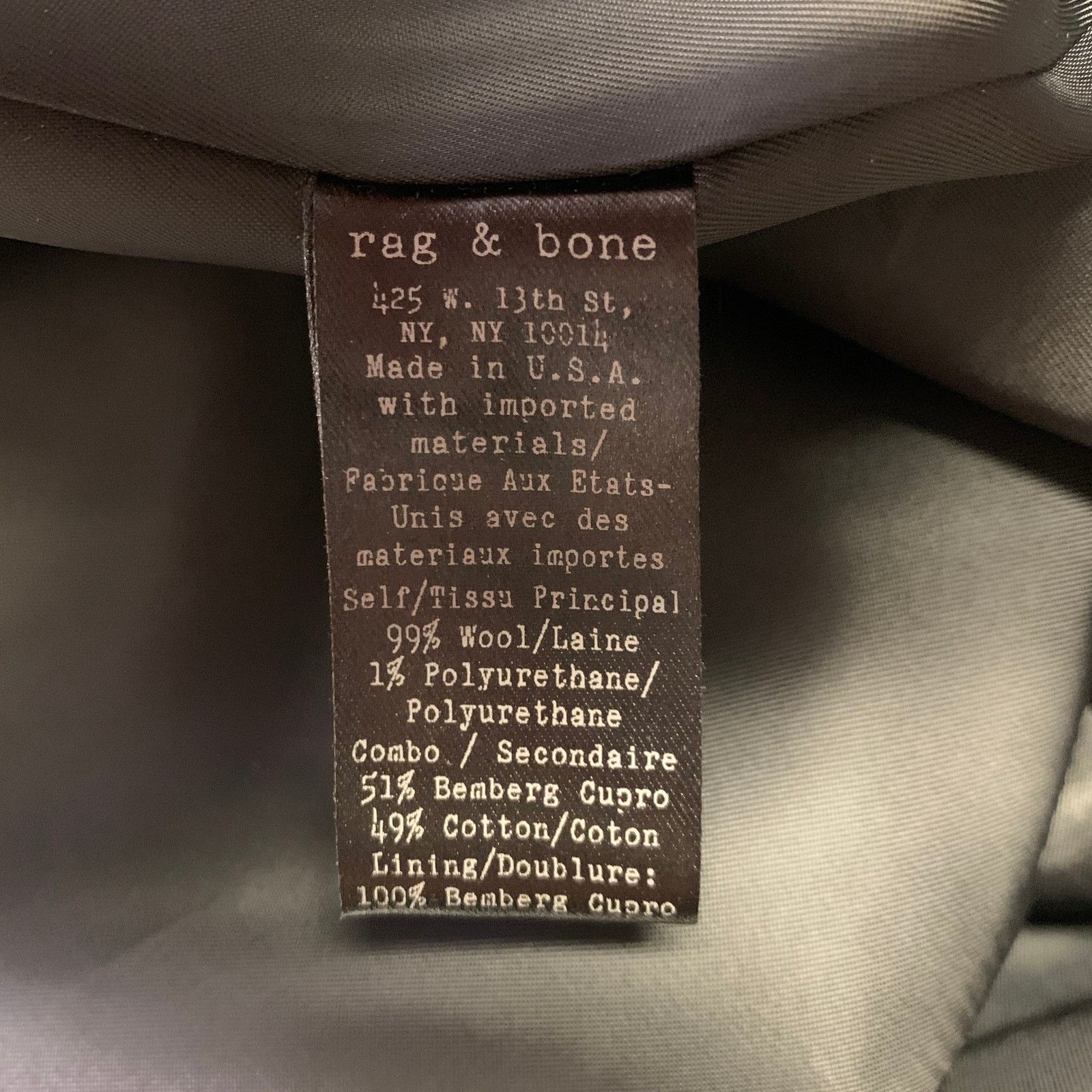 Rag & Bone RAG & BONE Size 8 Black Wool Blend Double Breasted Vest Size M / US 6-8 / IT 42-44 - 5 Thumbnail