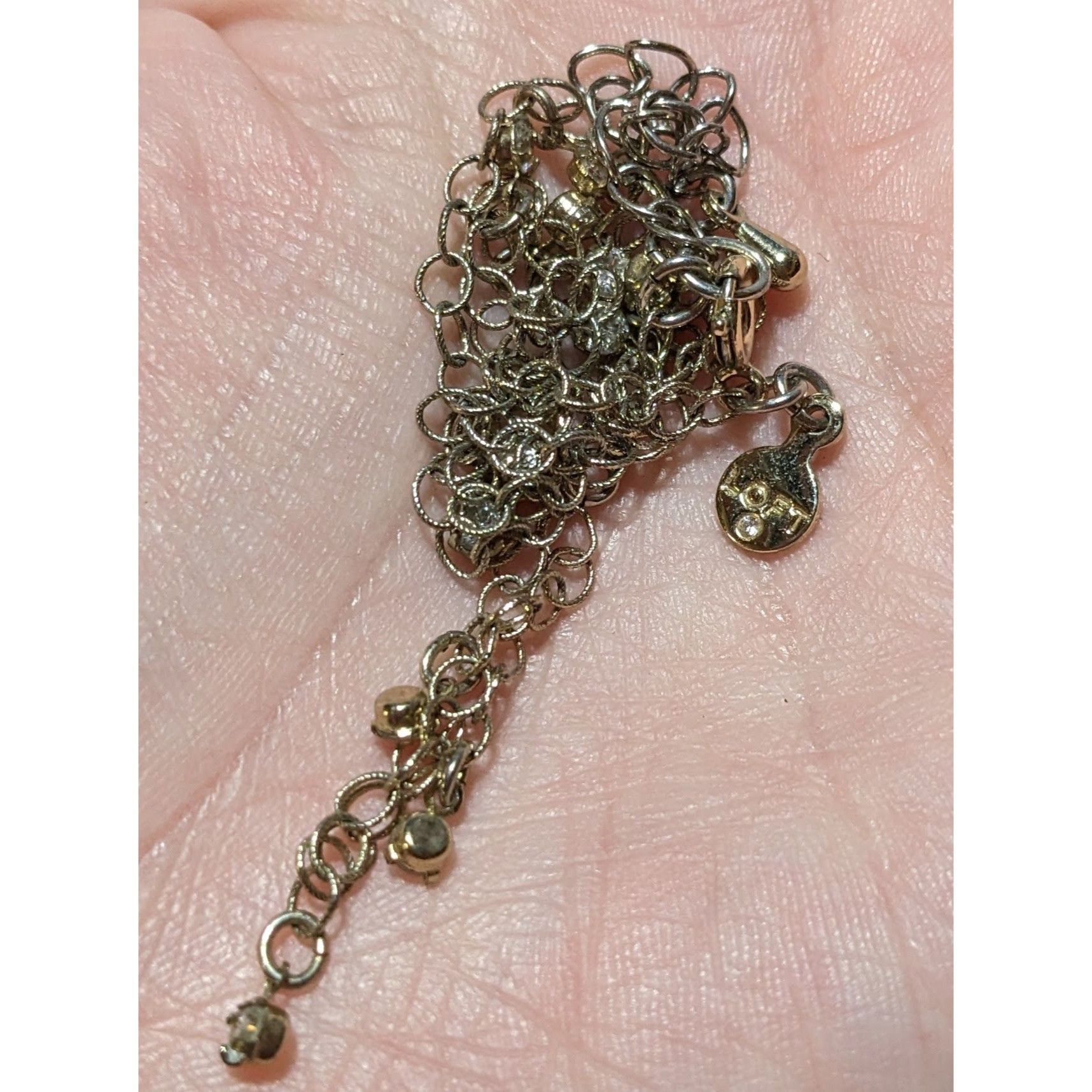 Loft Minimalist Glam Ann Taylor Loft Rhinestone Necklace Size ONE SIZE - 7 Thumbnail