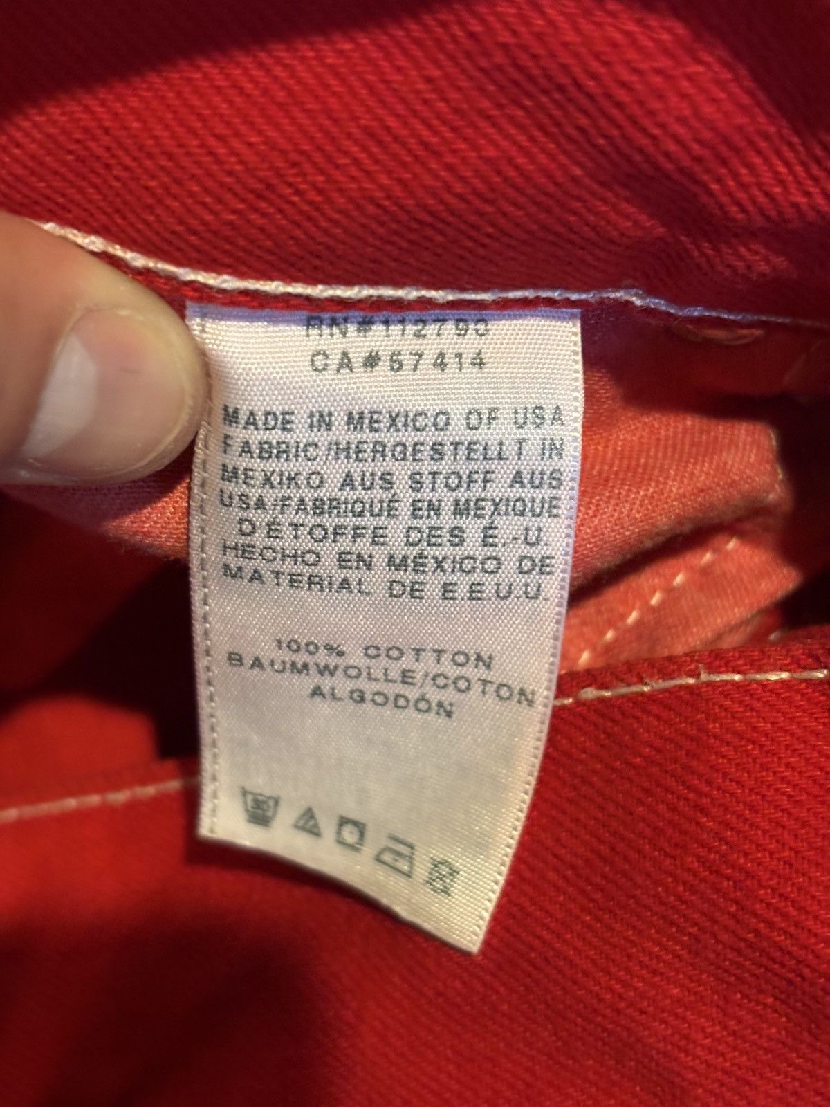 True Religion True religion denim reverse stitch red white made in Mexico Size US 29 - 4 Thumbnail