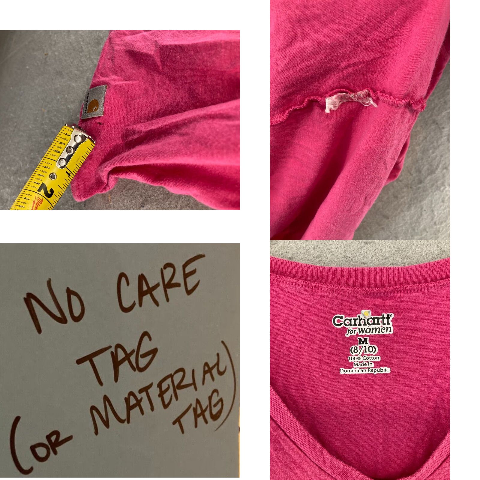 Carhartt Carhartt Women's Tank Top Medium Pink Sleeveless V-Neck Casual Outdoor Workwear Size M / US 6-8 / IT 42-44 - 8 Thumbnail