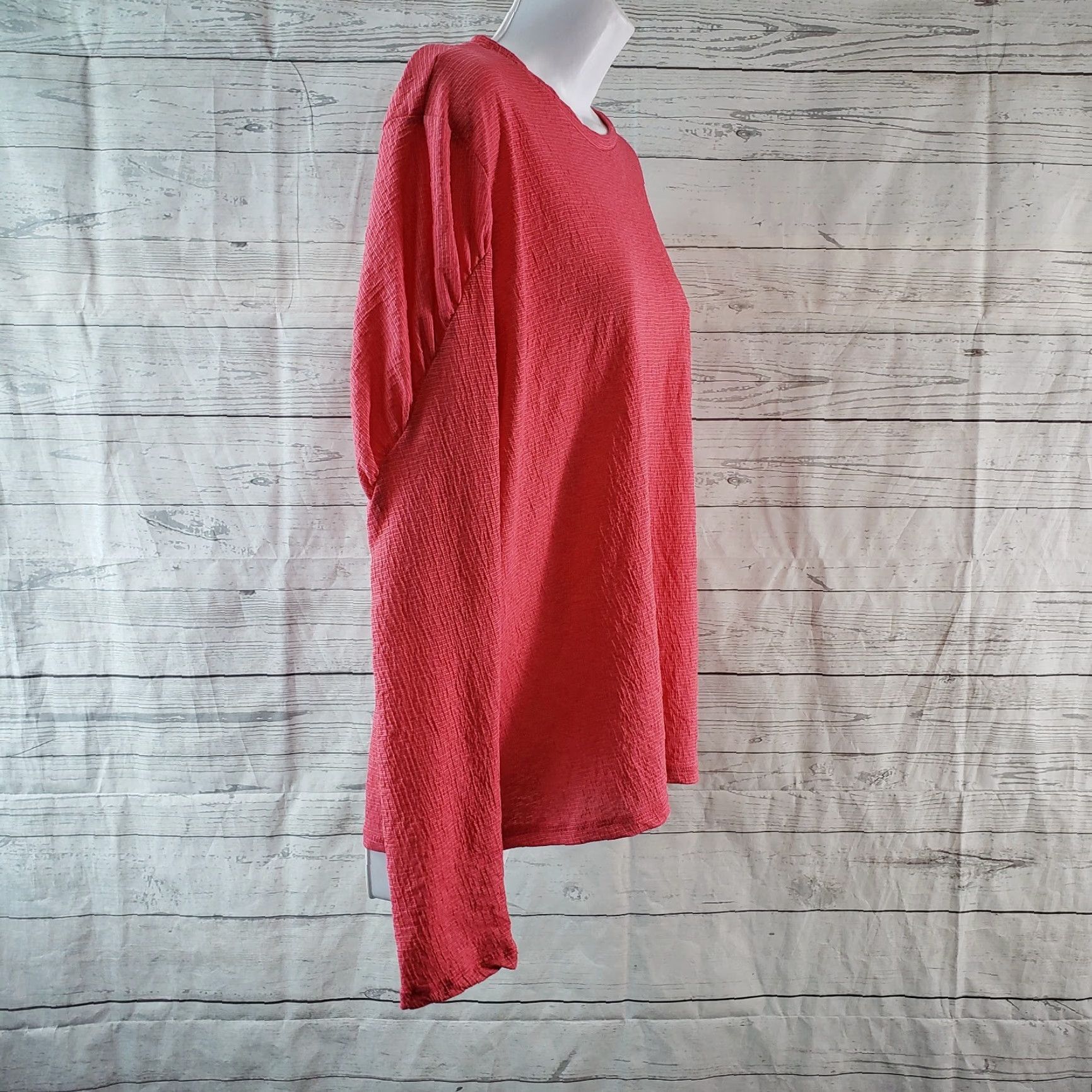 Zara Zara Trafaluc Womens Top Blouse Shirt Long Sleeve M Pink Solid Round Neck Womens Size M / US 6-8 / IT 42-44 - 3 Thumbnail