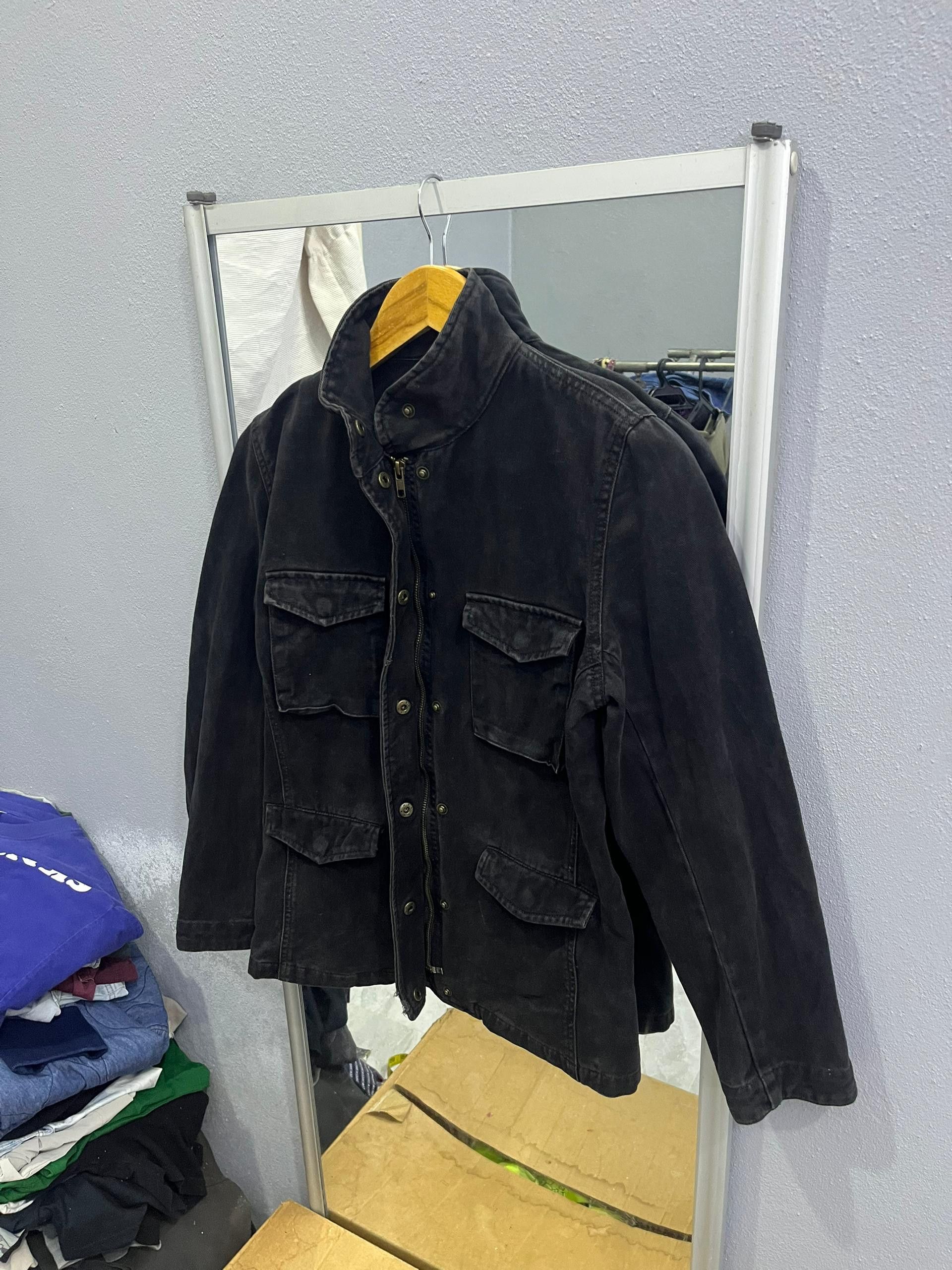 MOUSSY MOUSSY Washed Black Utility Jacket (Women’s M) Size US M / EU 48-50 / 2 - 8 Thumbnail