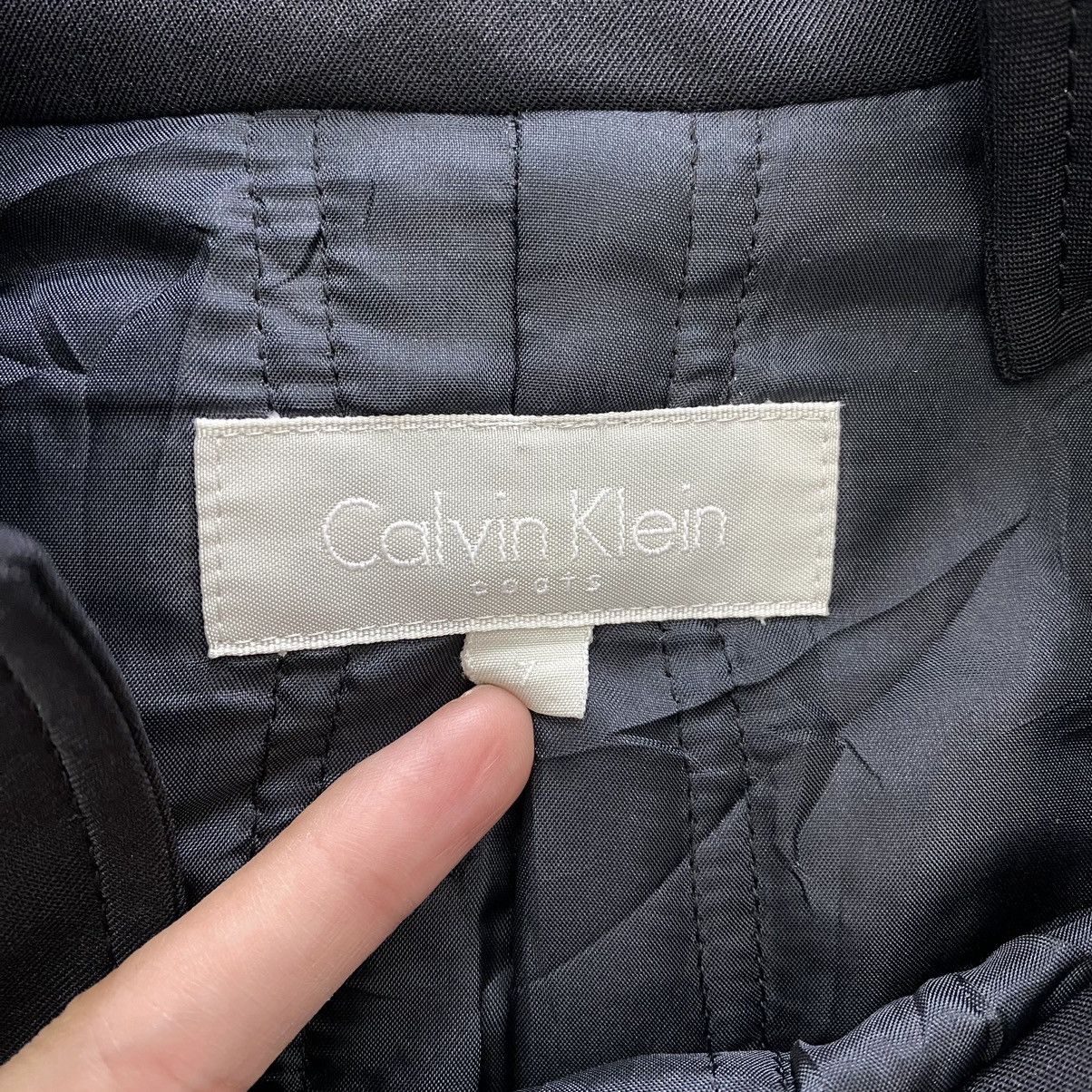 Calvin Klein × Vintage Vintage 90s CALVIN KLEIN CK Coats Navy Plain Blazer Coat Size US S / EU 44-46 / 1 - 3 Thumbnail